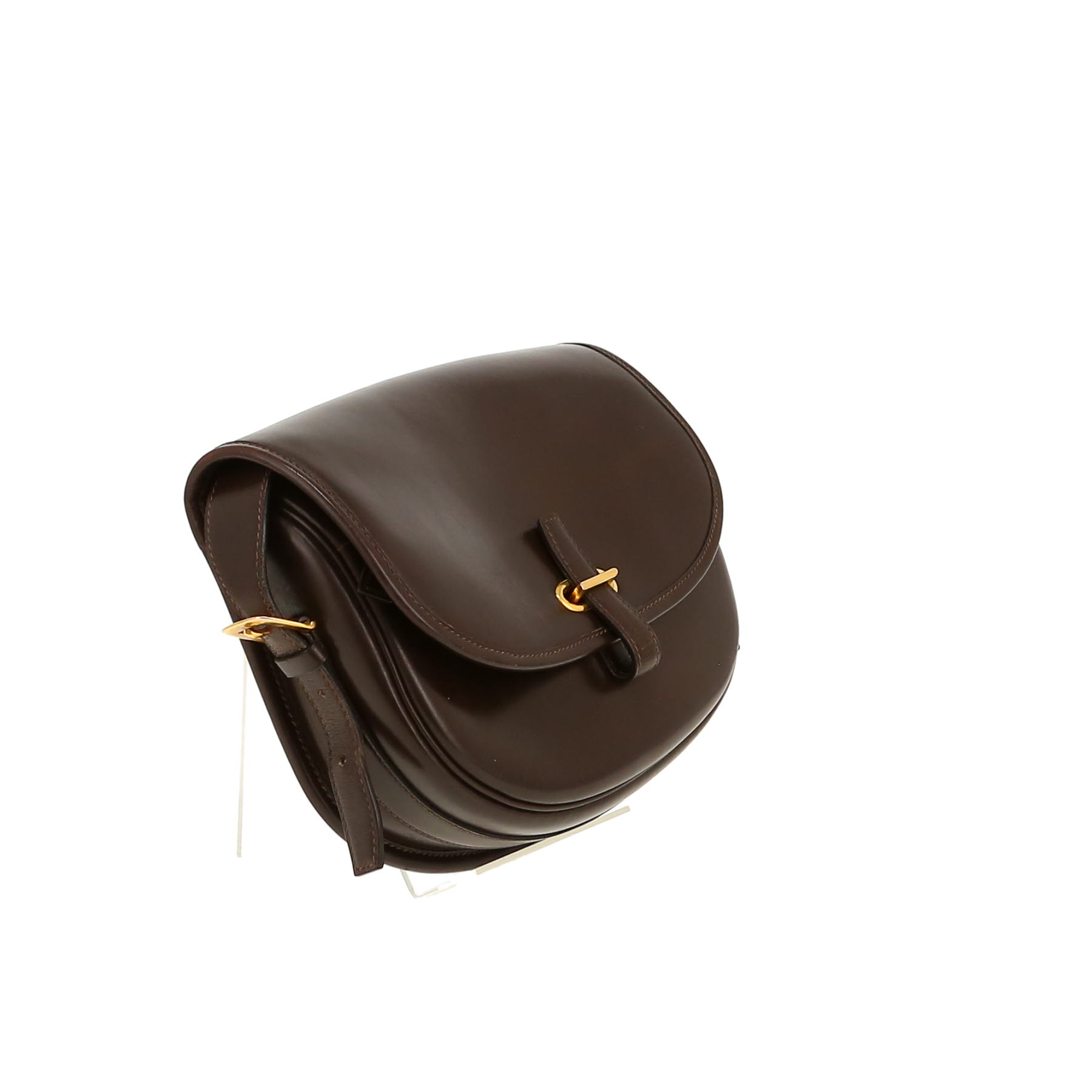 Hermès  Balle De Golf handbag  in brown box leather