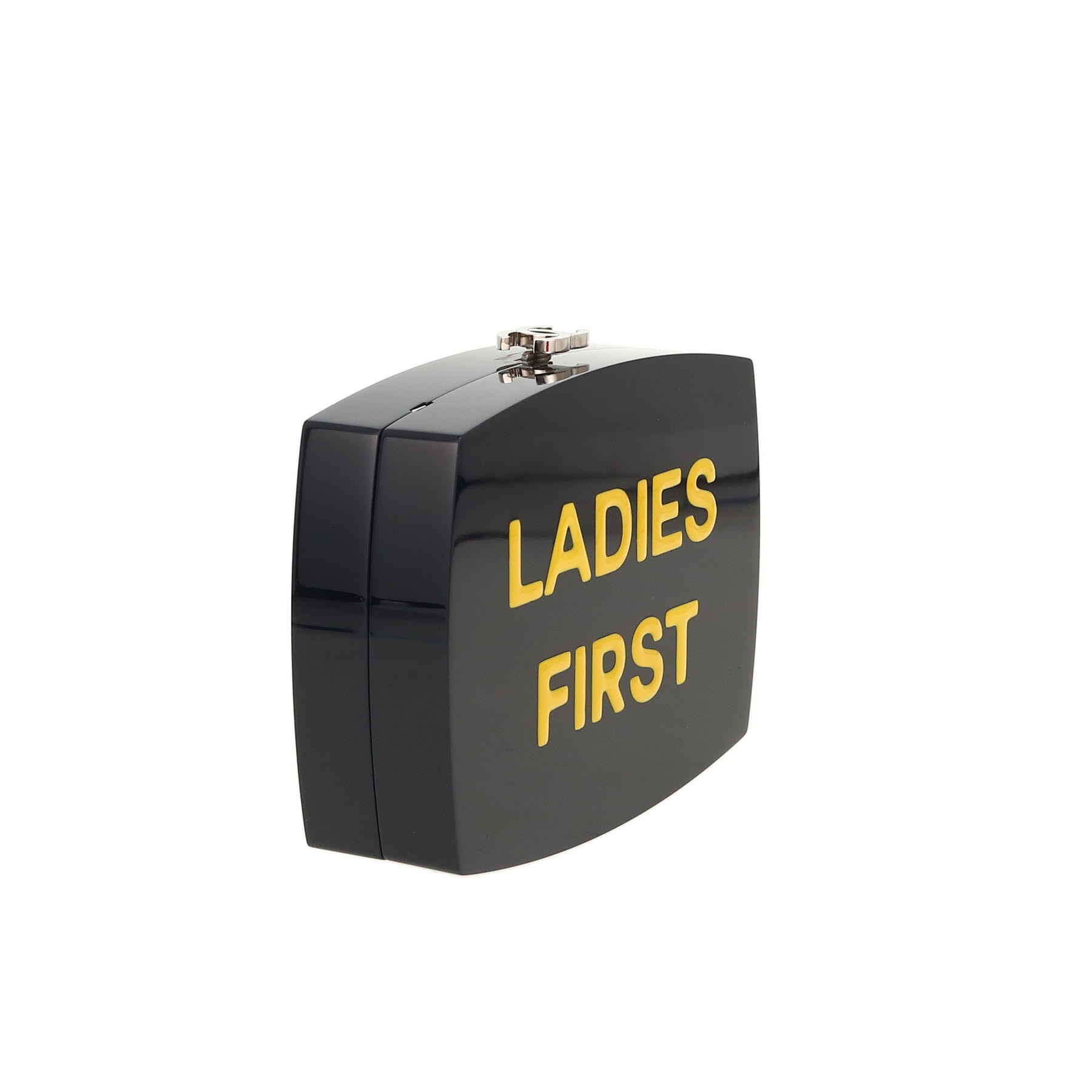 Chanel  Editions Limitées clutch  in navy blue and yellow plexiglas
