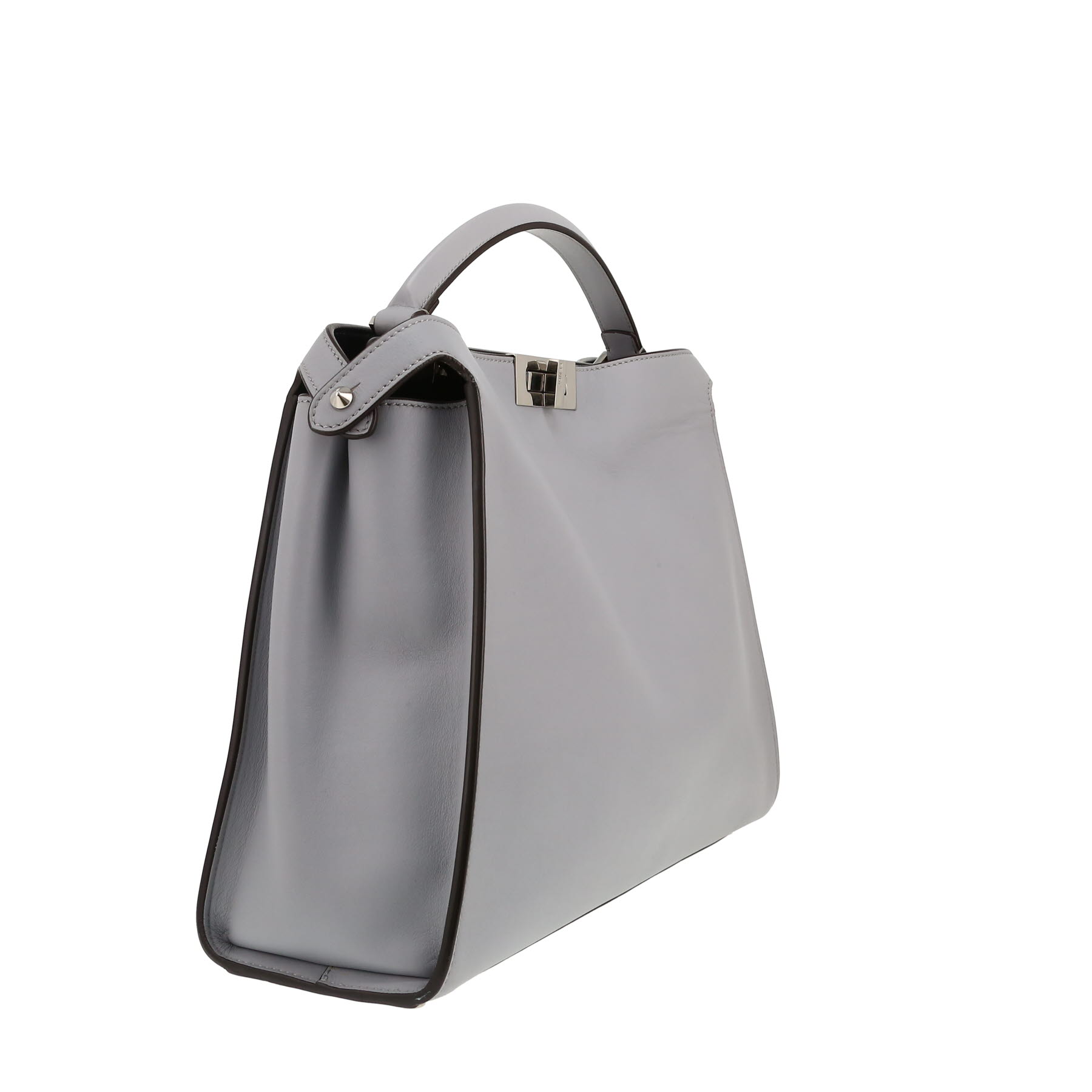 Fendi  Peekaboo handbag  in light blue leather