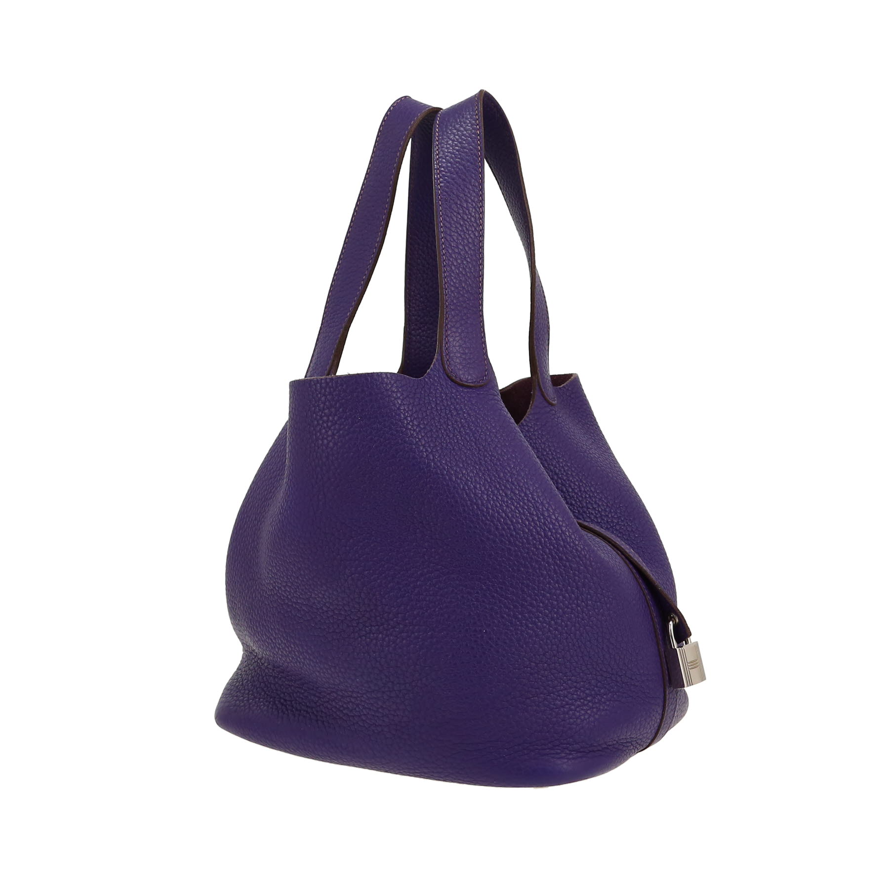 Hermès  Picotin 22 cm handbag  in purple Iris togo leather