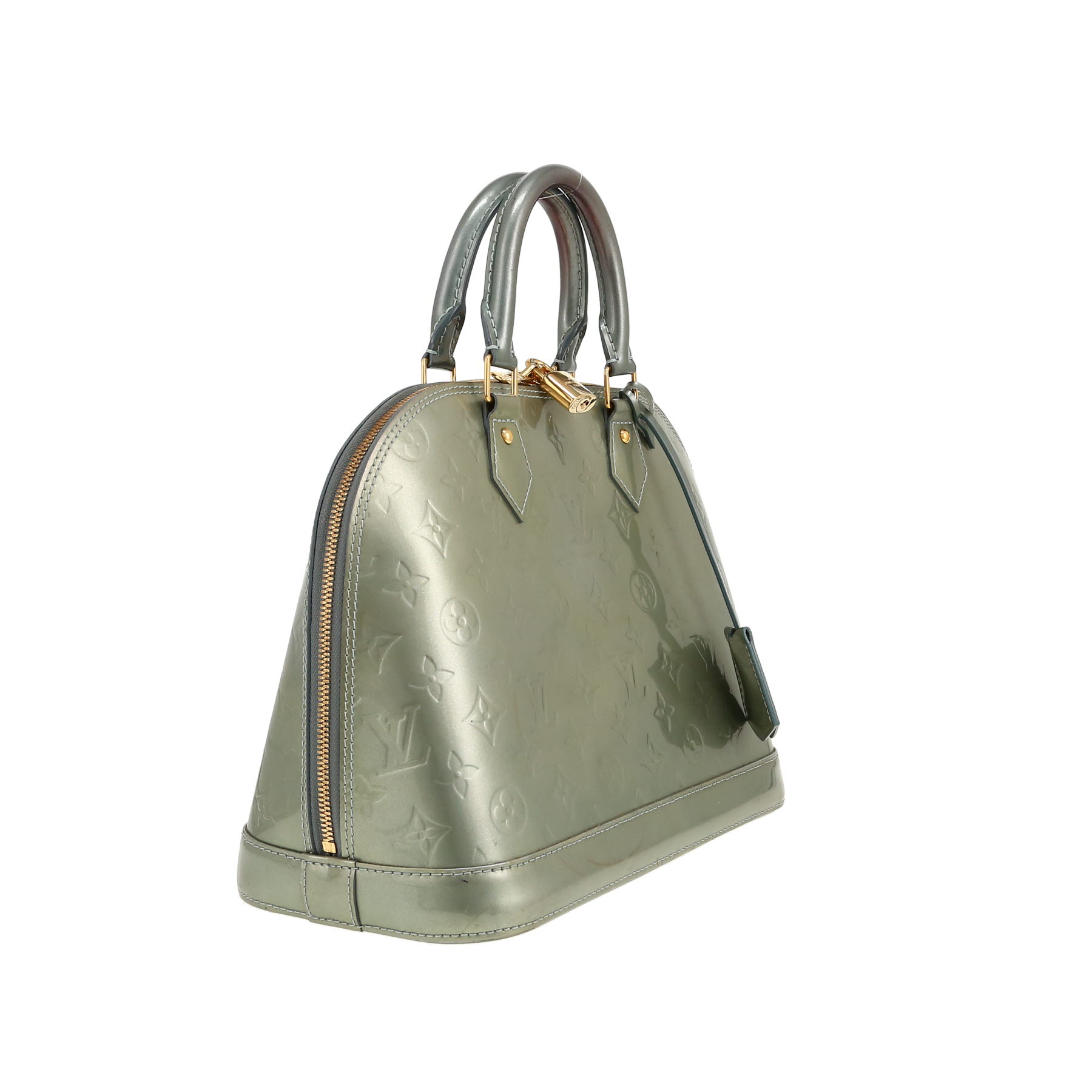 Borsa Louis Vuitton  Alma in pelle verniciata monogram verde