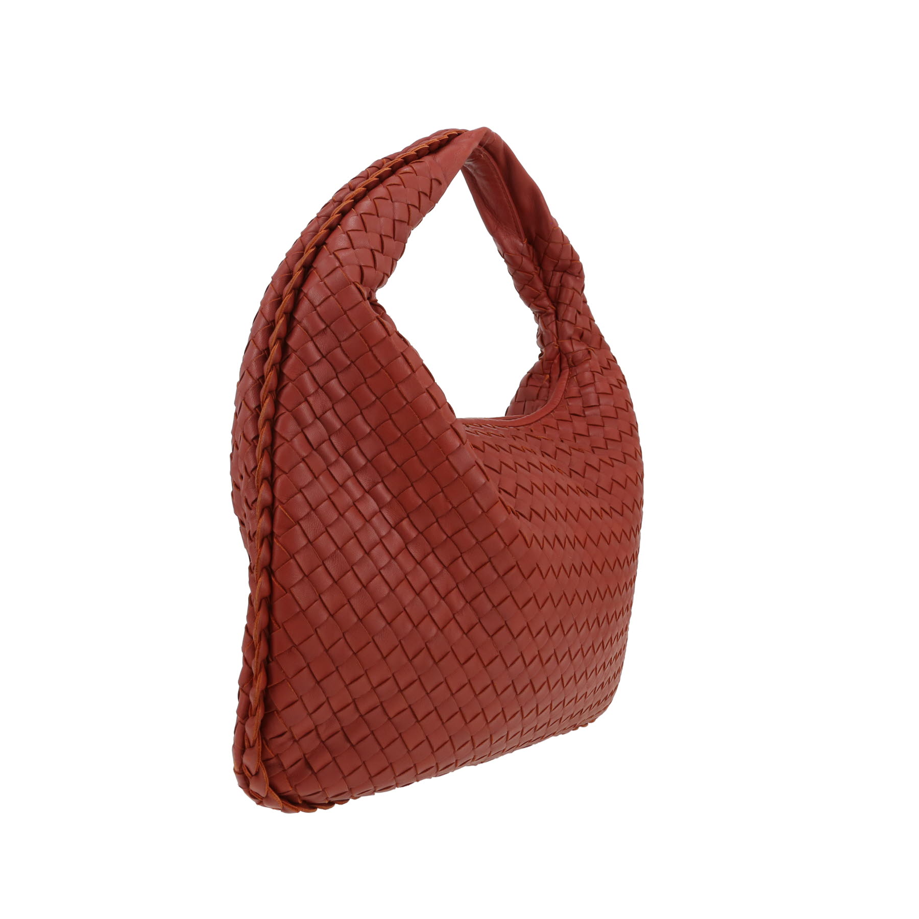 Borsa Bottega Veneta Veneta in pelle intrecciata marrone