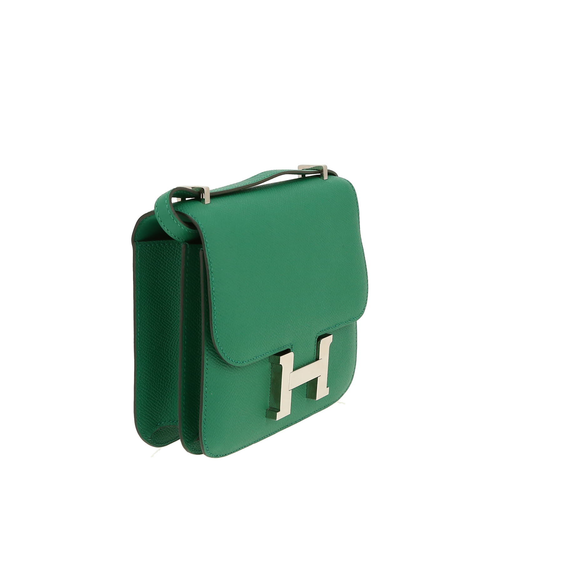 Borsa a tracolla Hermès  Constance in pelle Epsom verde