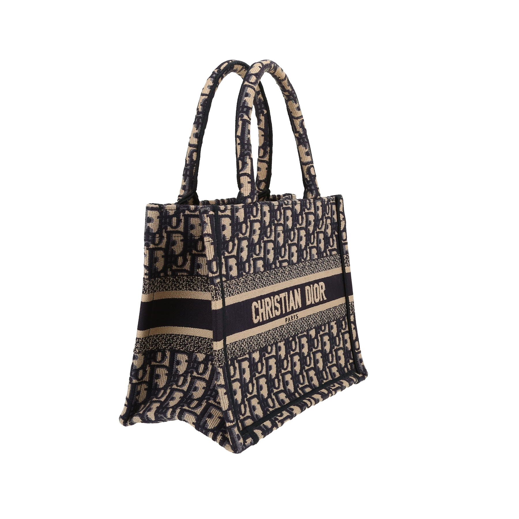 Dior  Book Tote shopping bag  in blue monogram canvas Oblique