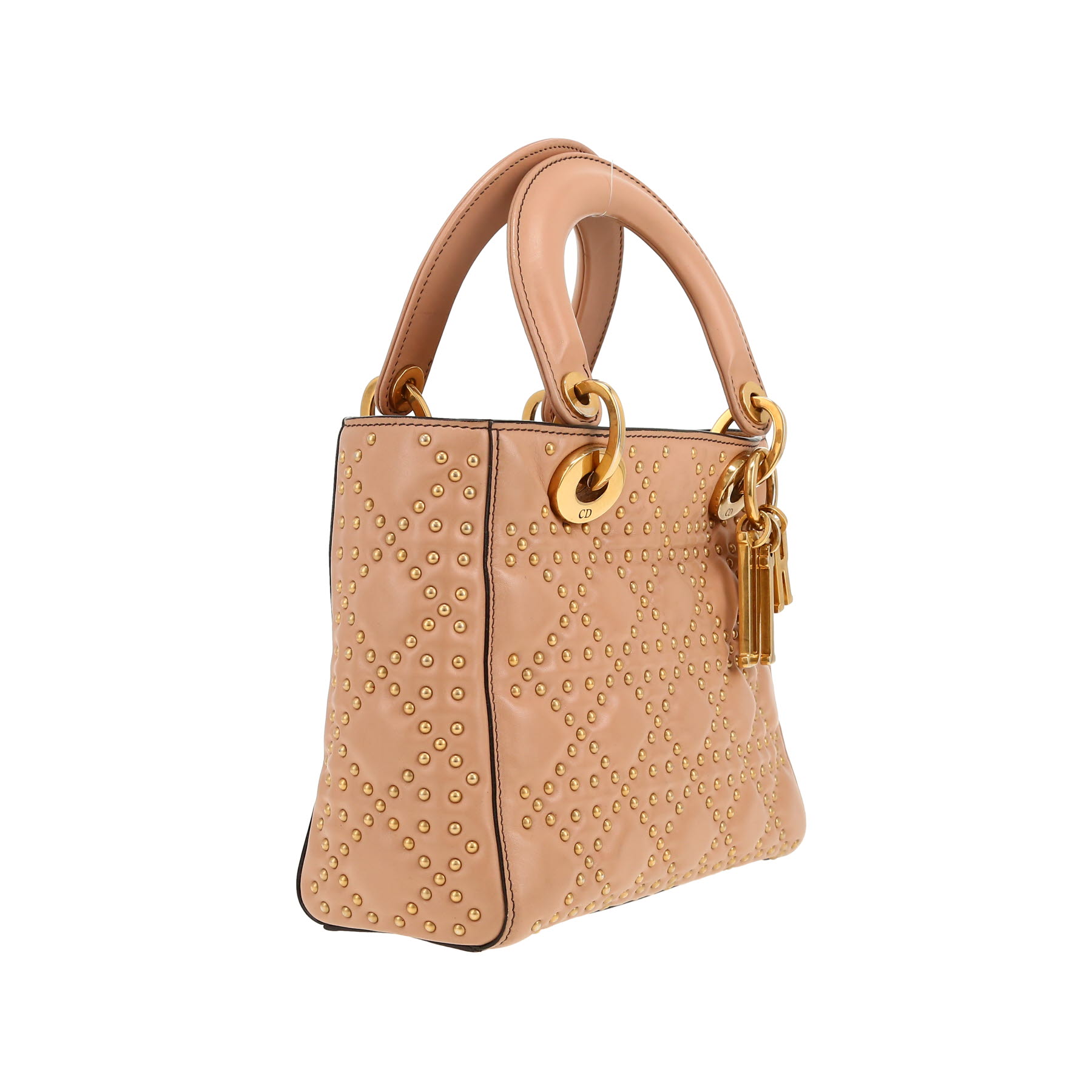 Bolso de mano Dior  Lady Dior en cuero rosa