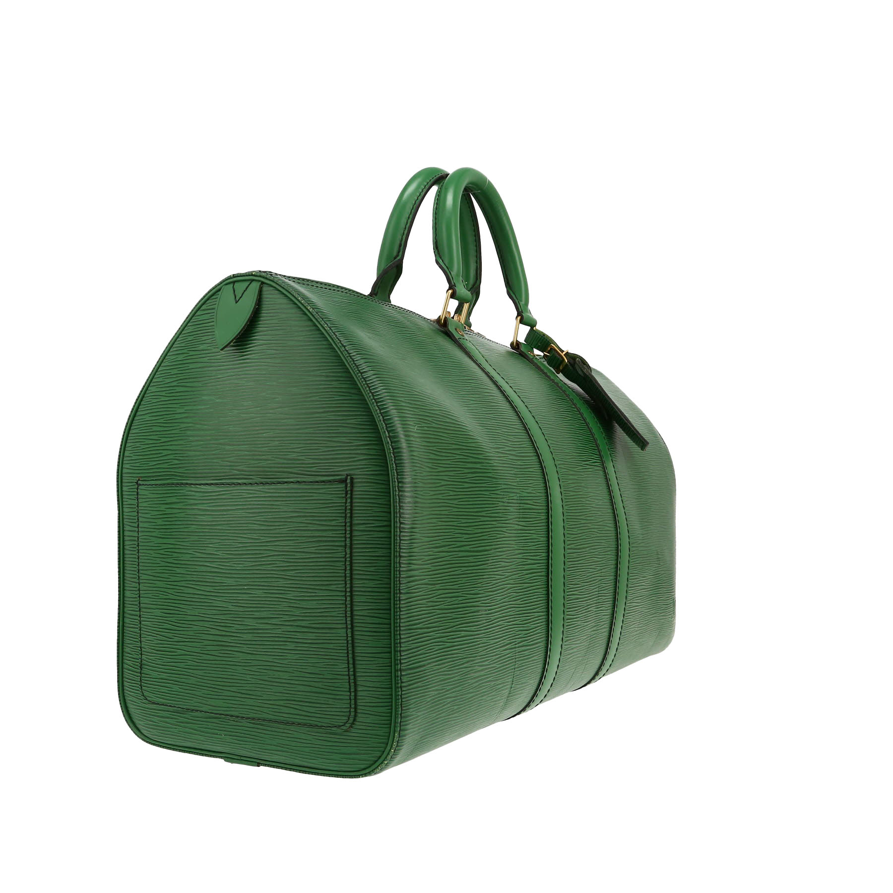 Louis Vuitton  Keepall 45 travel bag  in green epi leather