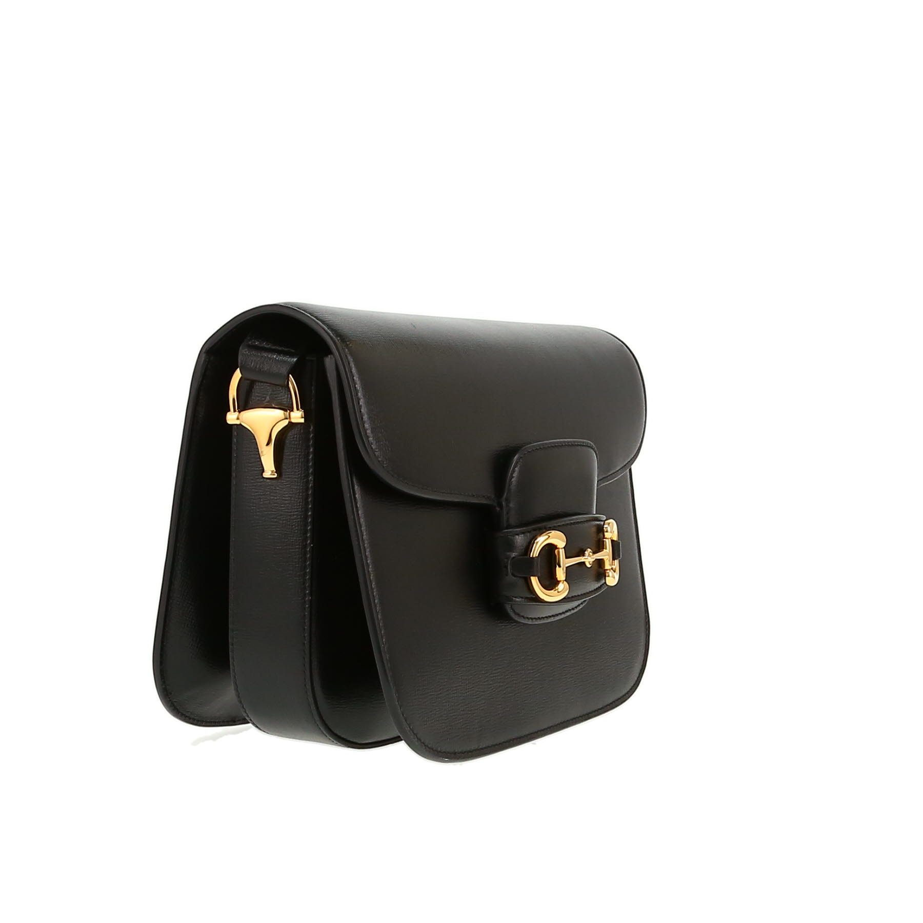 Bolso bandolera Gucci 1955 Horsebit, modelo pequeño, en piel negra