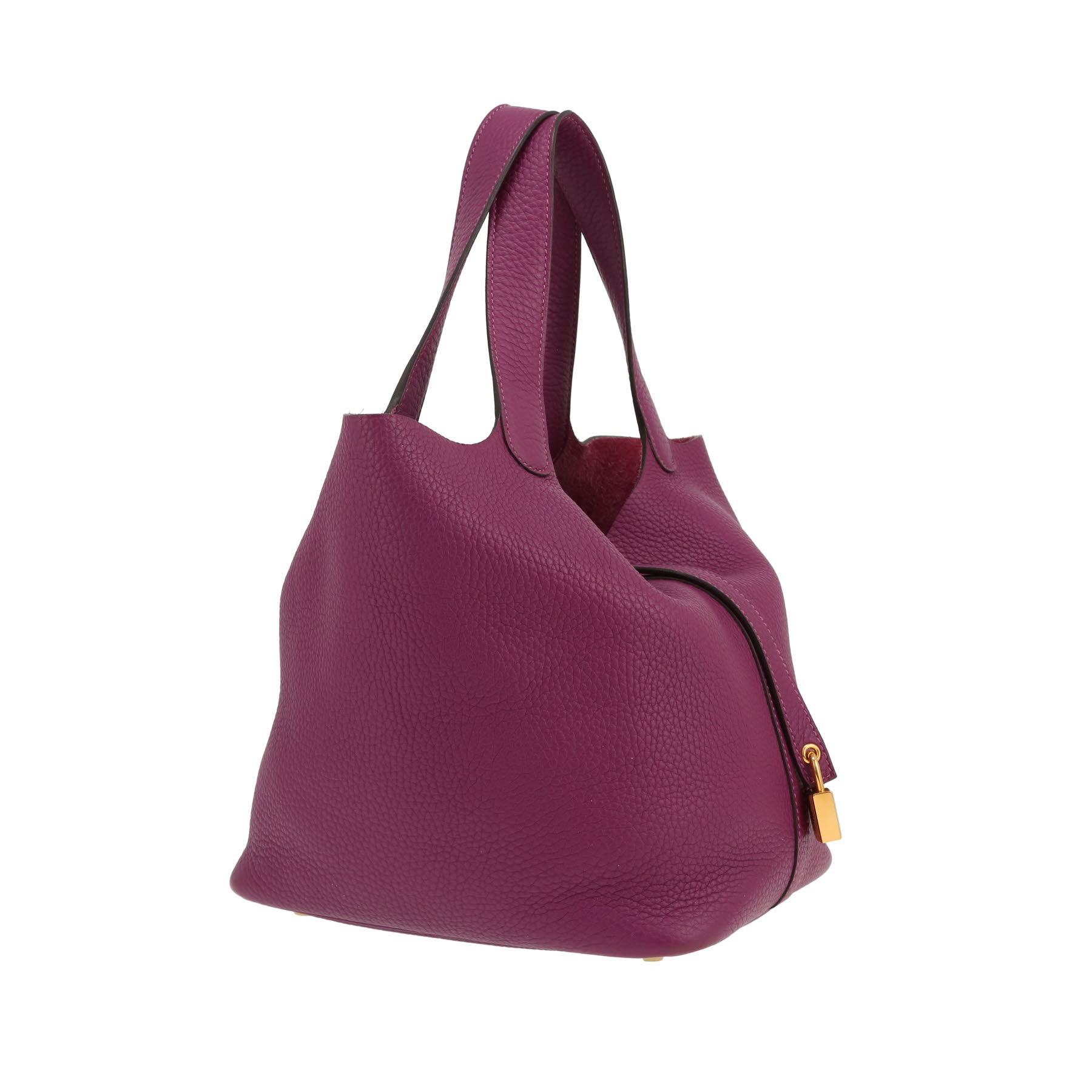 Hermès  Picotin 22 cm handbag  in purple Anemone leather taurillon clémence