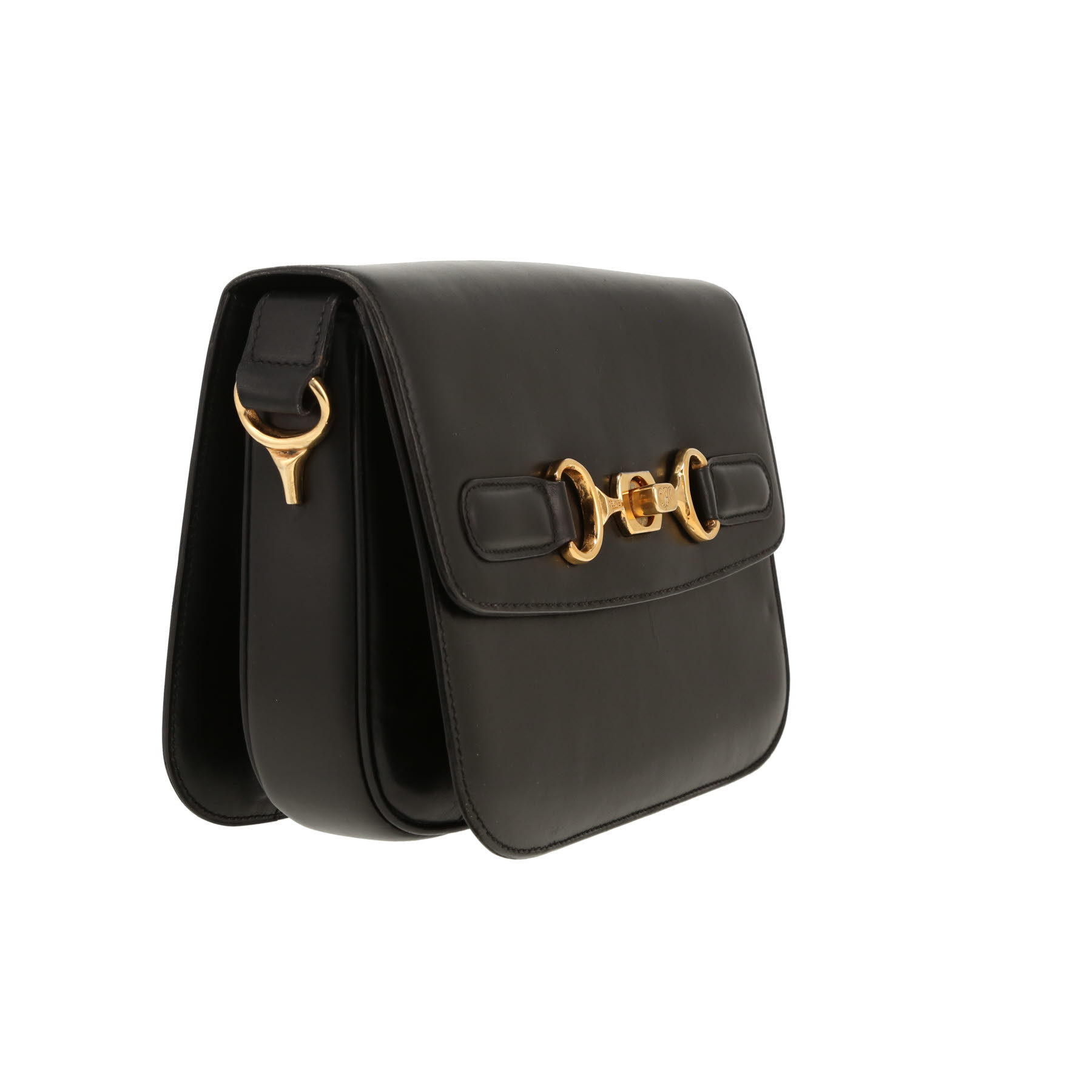 Sac porté épaule ou main Celine  Vintage en cuir noir