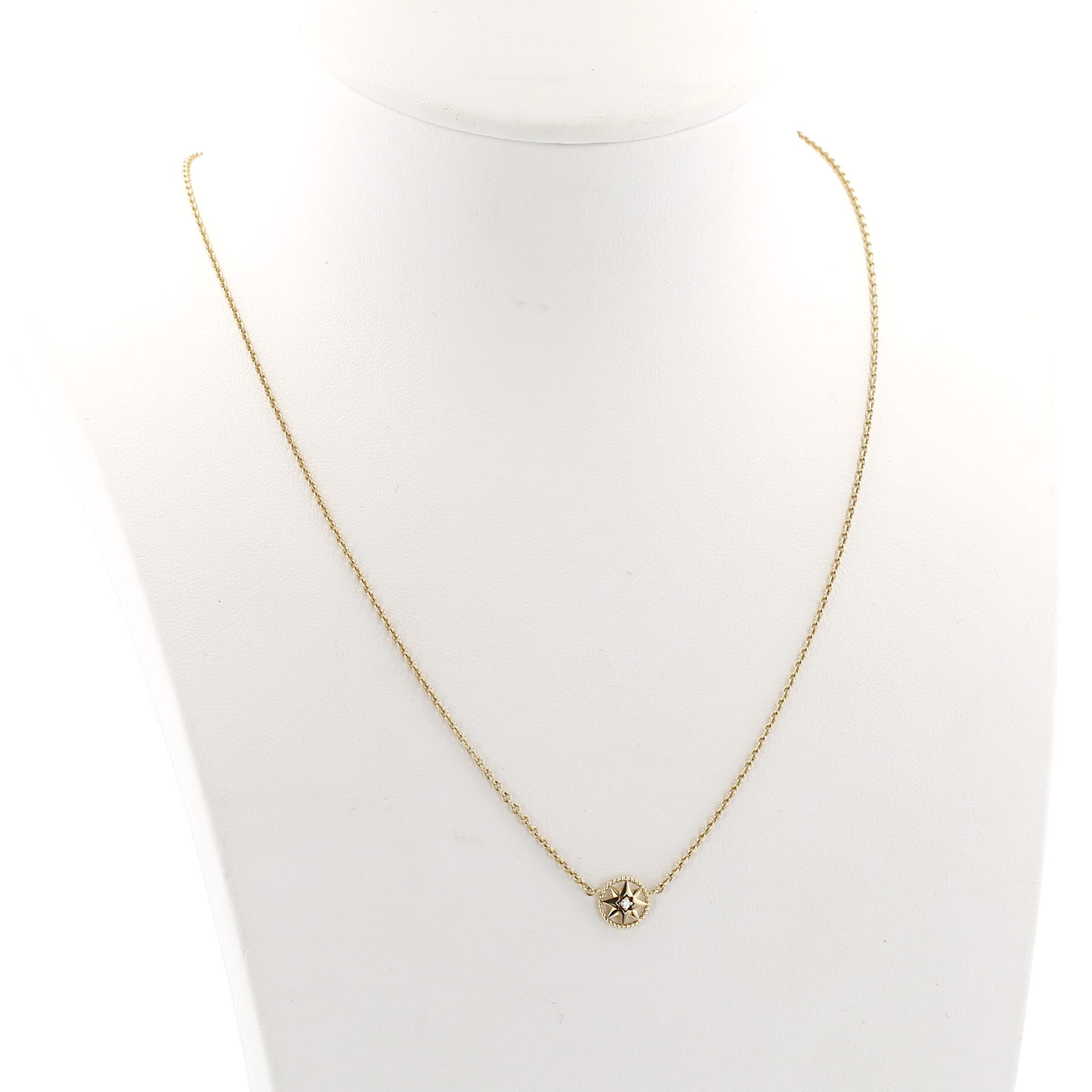Dior Rose des vents XS model necklace in yellow gold and diamond