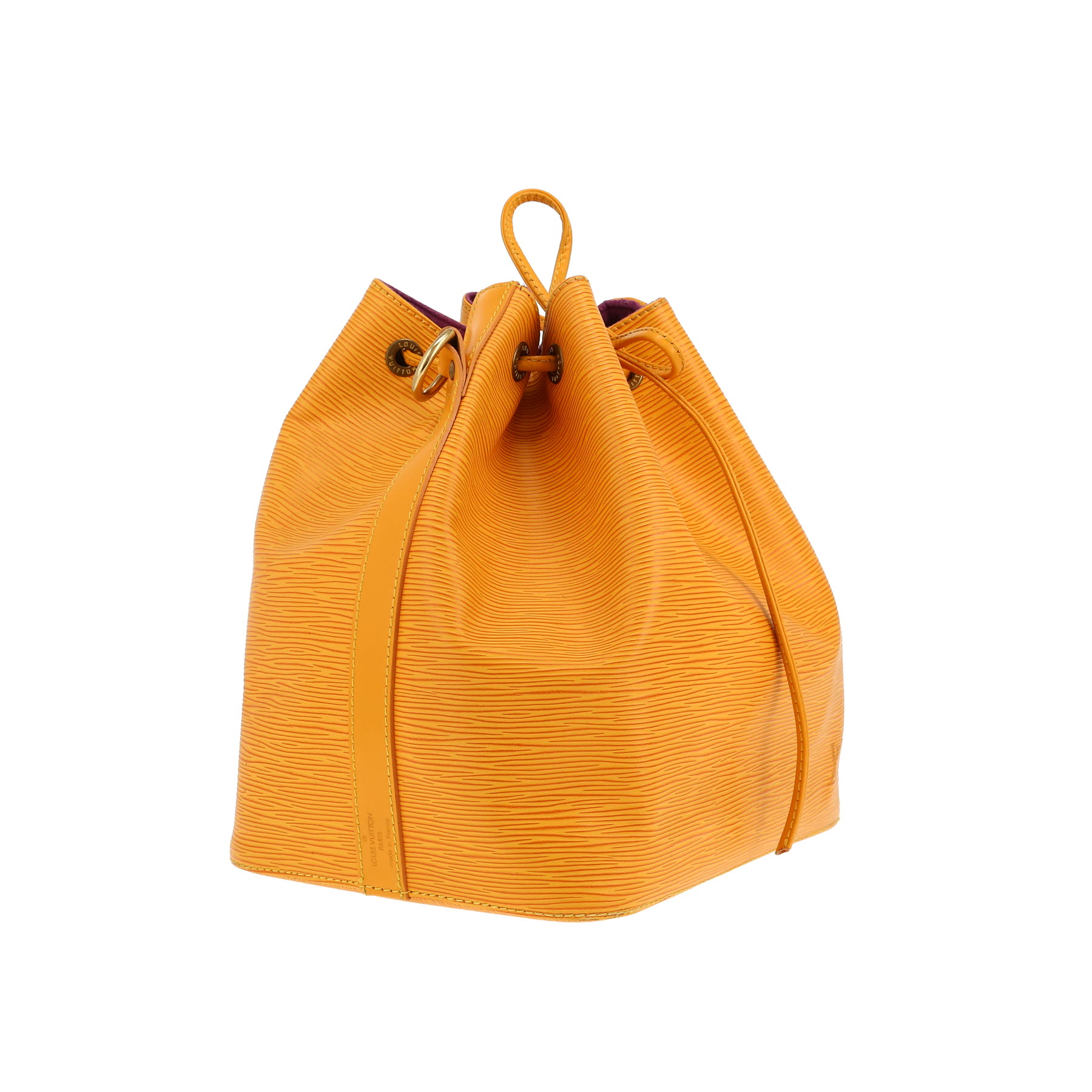 Louis Vuitton  Noé handbag  in yellow epi leather