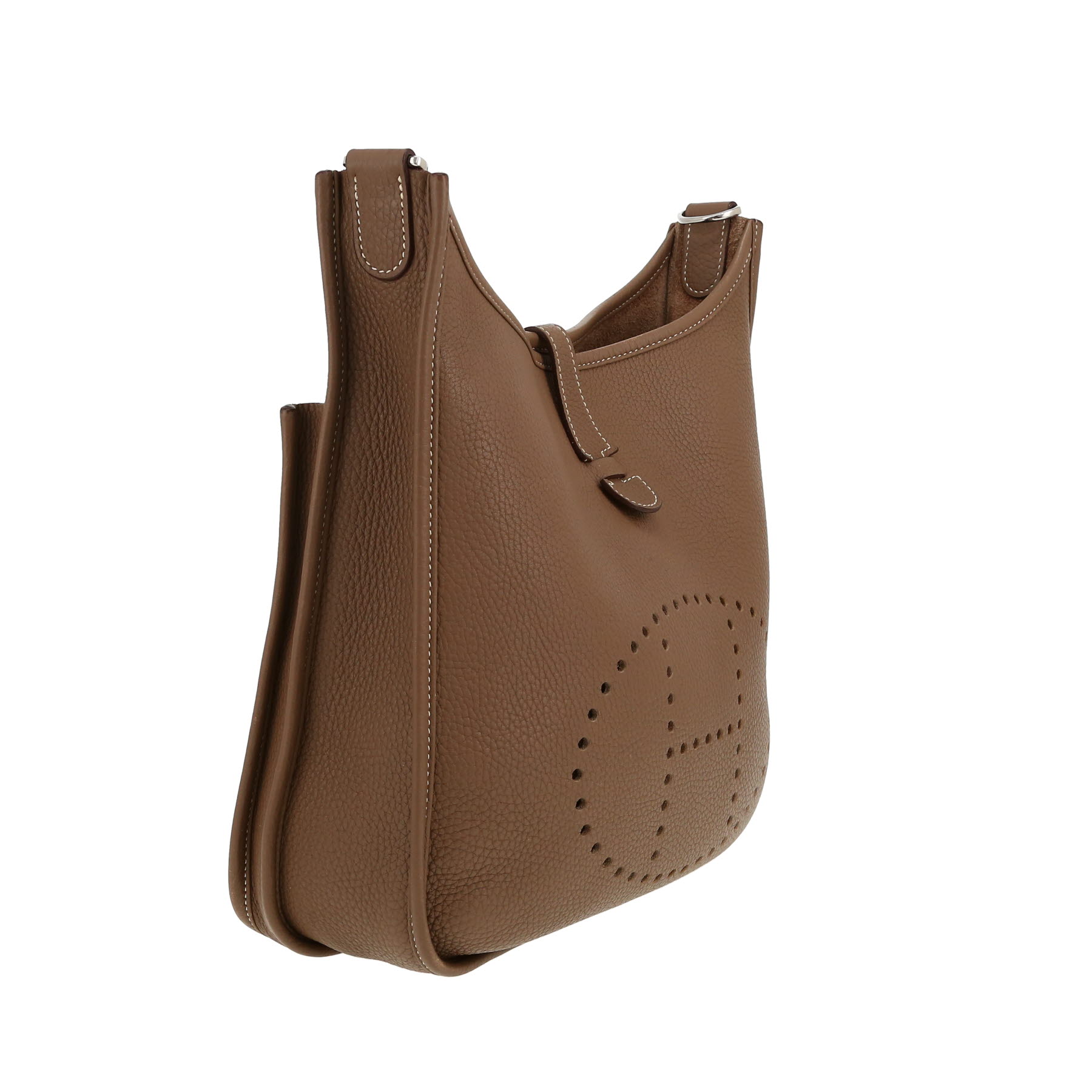 Hermès  Evelyne III shoulder bag  in etoupe togo leather