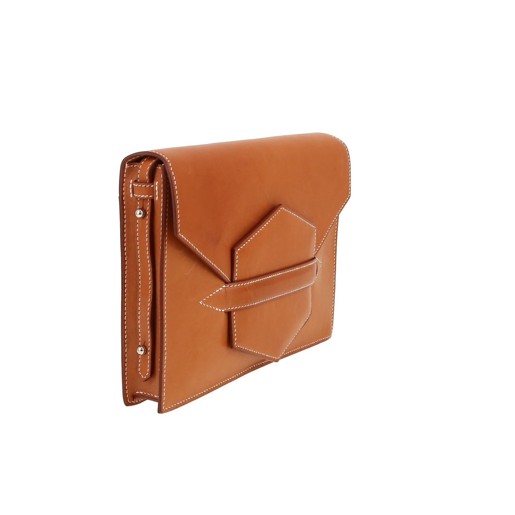 Borsa Hermès  Faco in pelle Barenia marrone