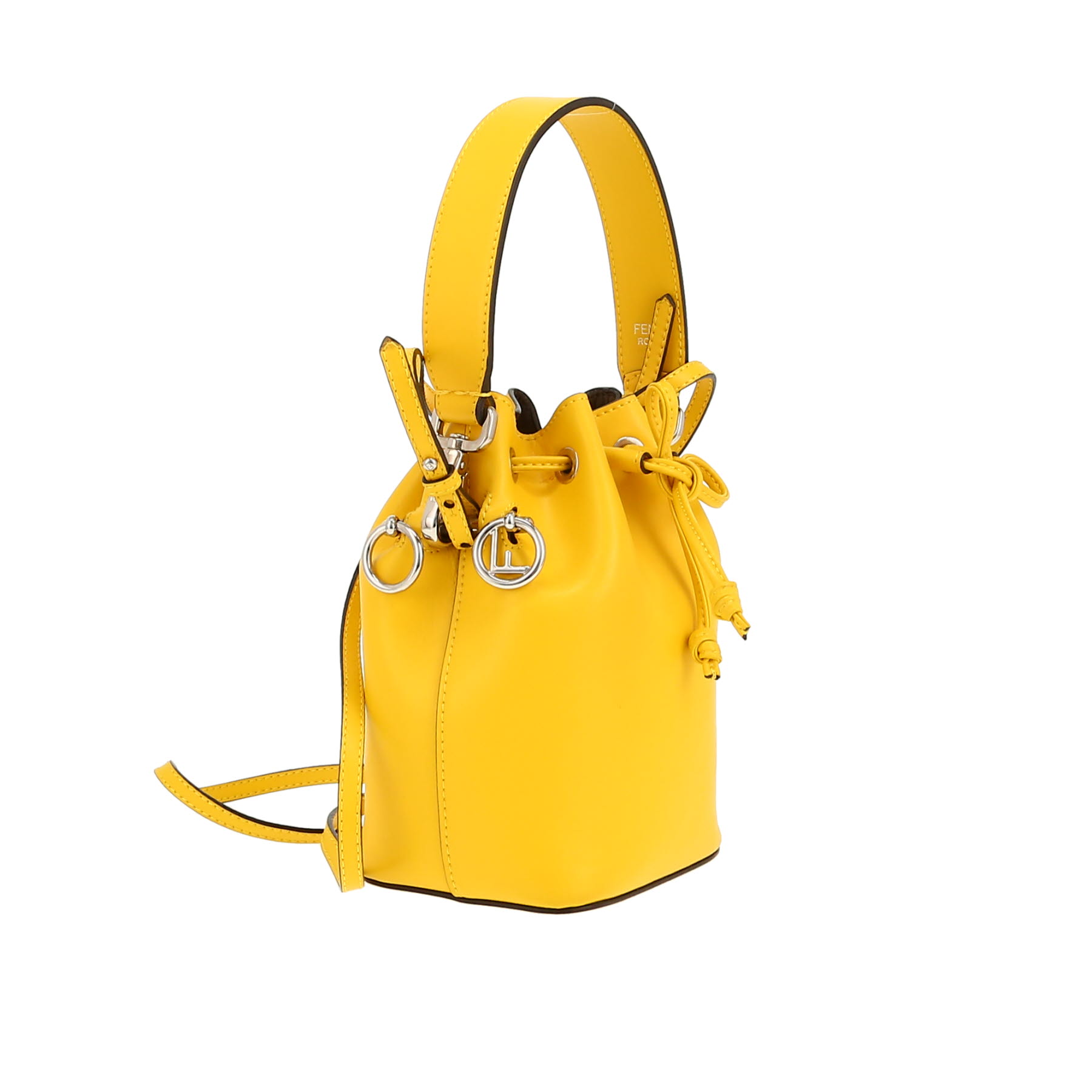 Borsa a tracolla Fendi  Mon Trésor in pelle gialla