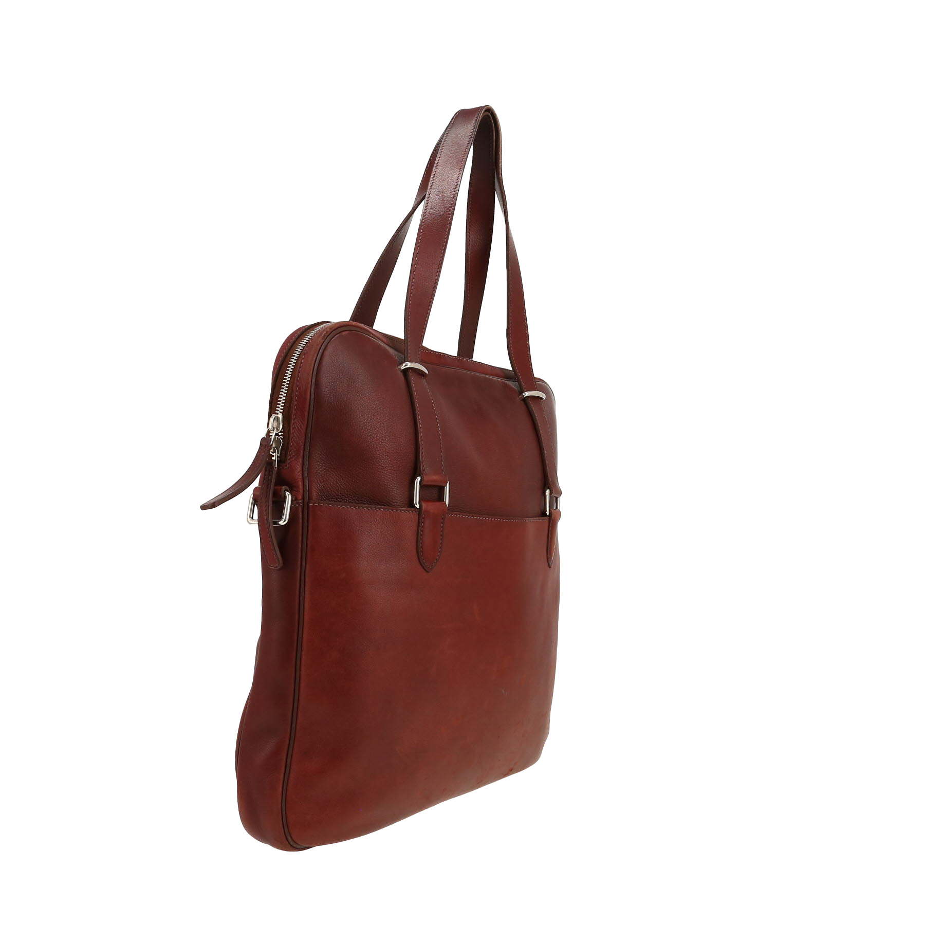 Hermès  Hebdo handbag  in burgundy leather