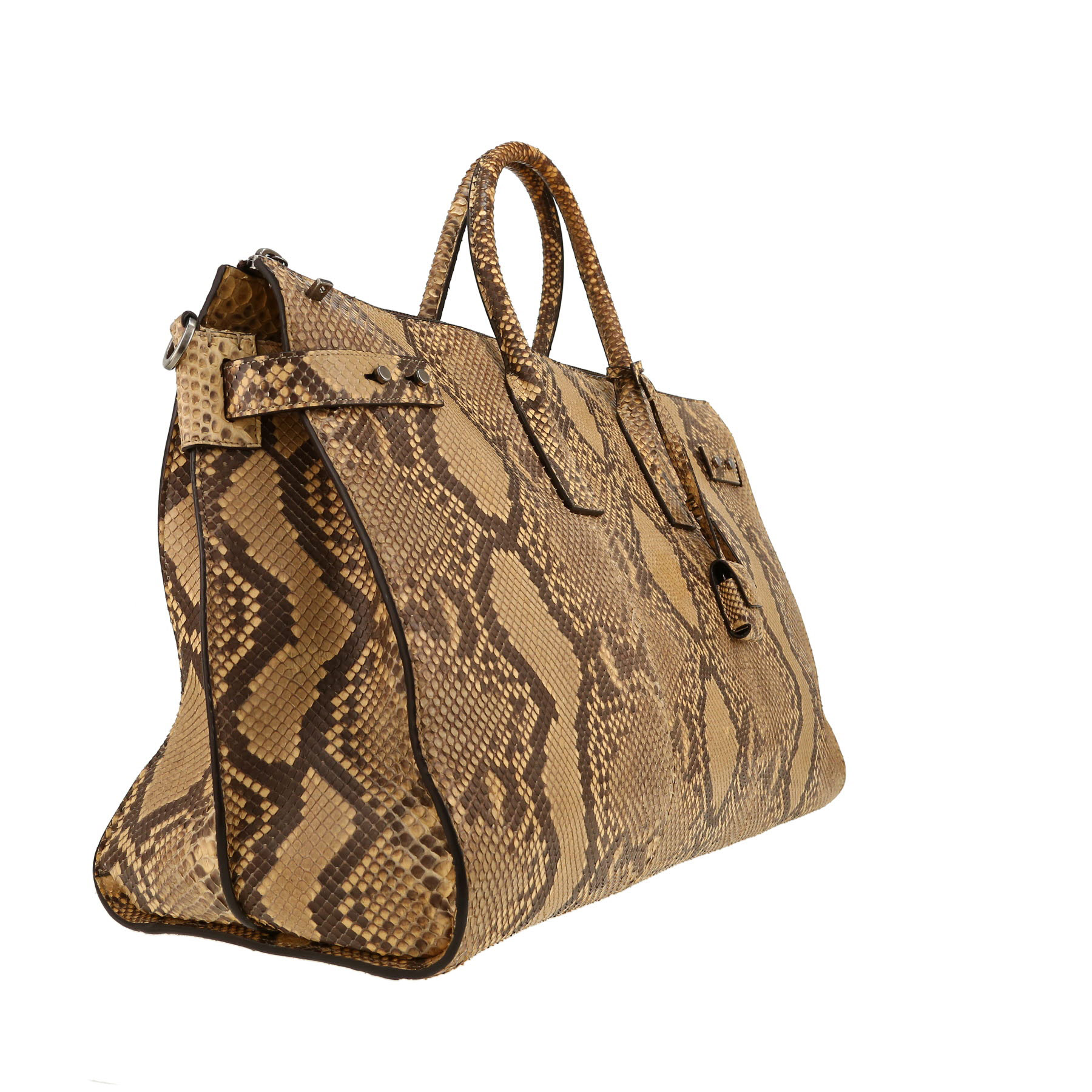 Saint Laurent  Sac de jour handbag  in beige python