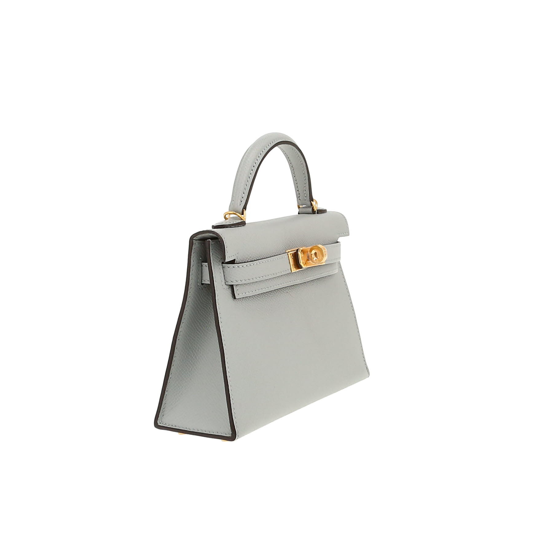 Hermès  Kelly 20 cm shoulder bag  in Bleu Orage epsom leather