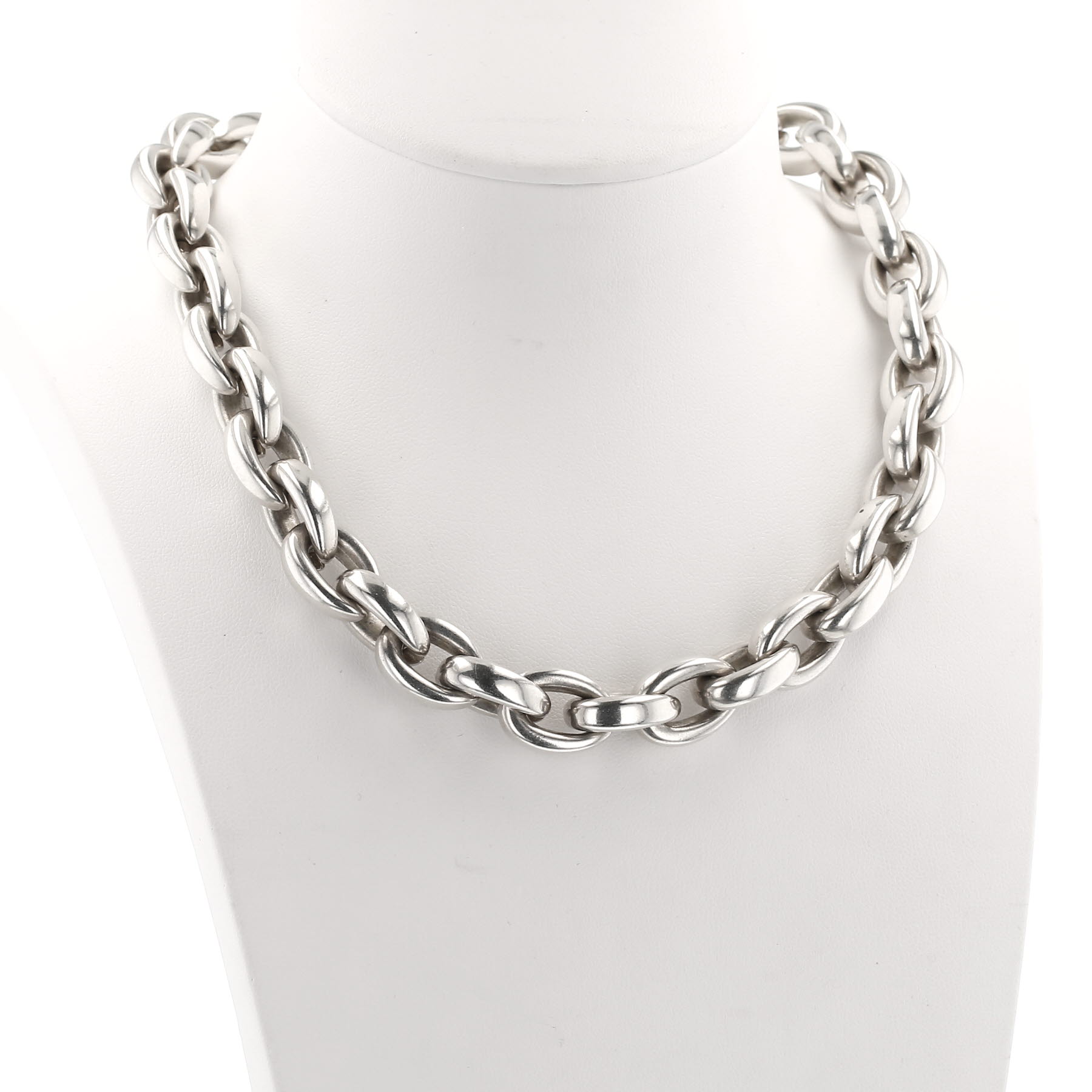 Hermès Acrobate necklace in silver