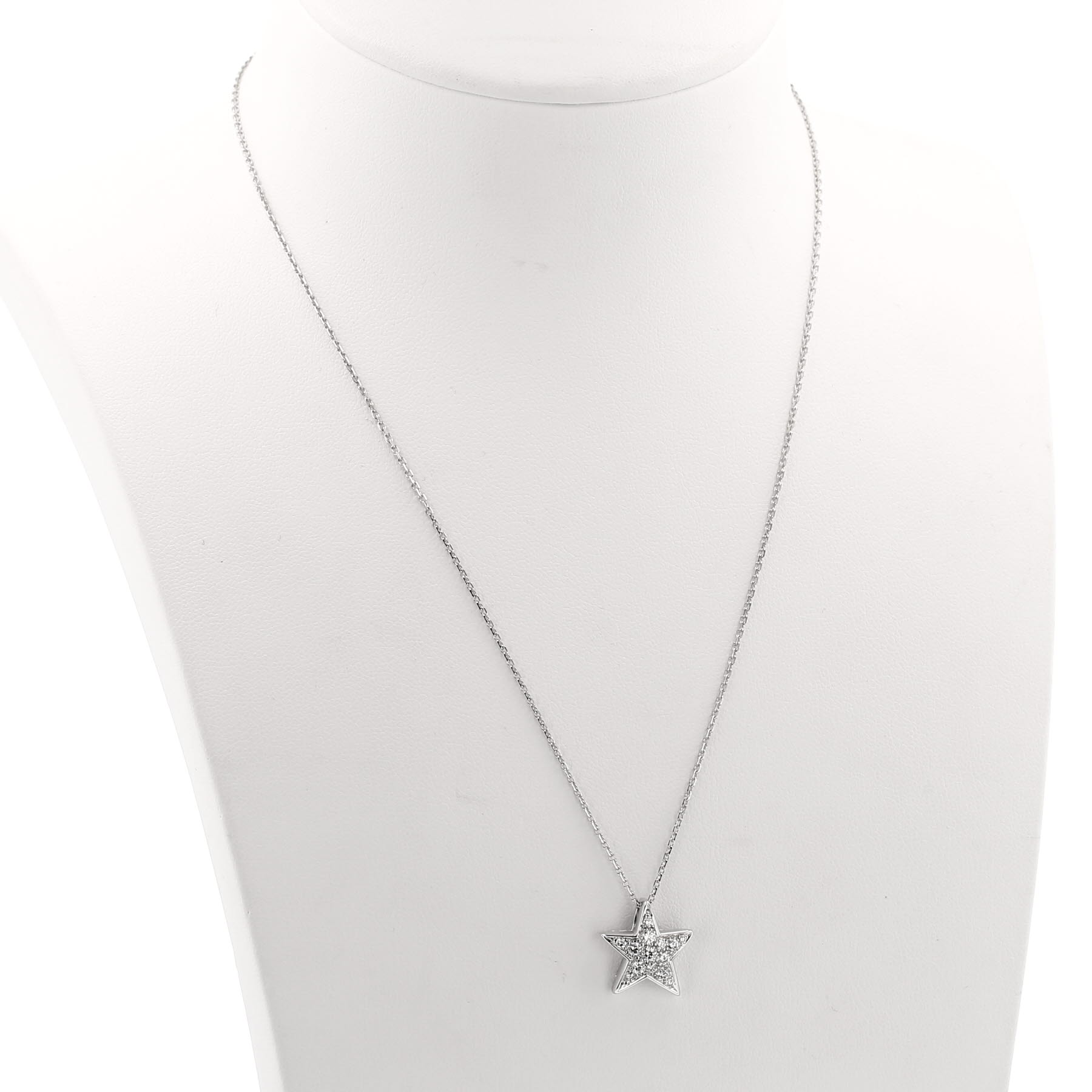 Chanel Comète Géode medium model necklace in white gold and diamonds Chanel Comète Géode medium model necklace in white gold and diamonds