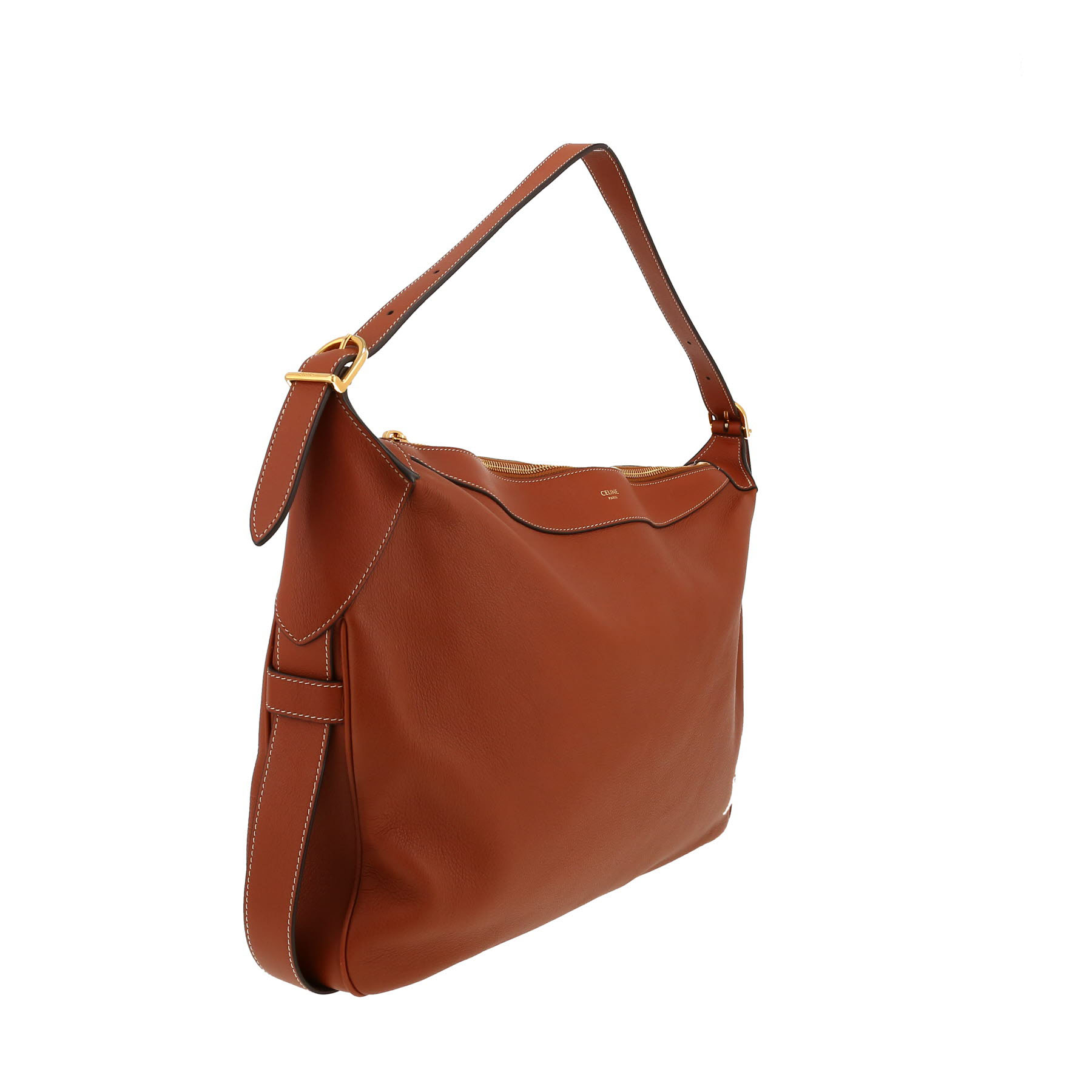 Celine  Romy handbag  in brown leather