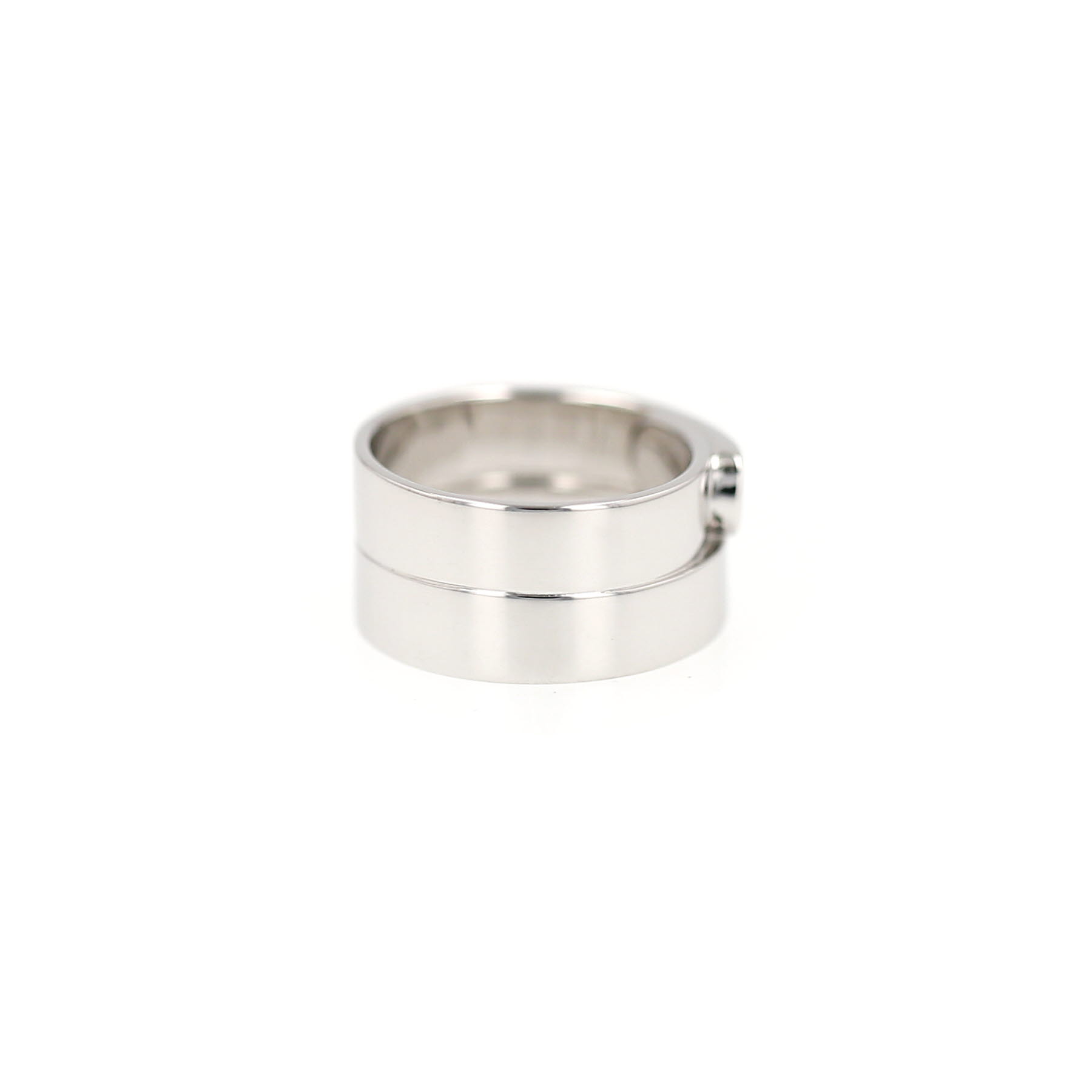 Dinh Van Double Sens ring in white gold and diamonds