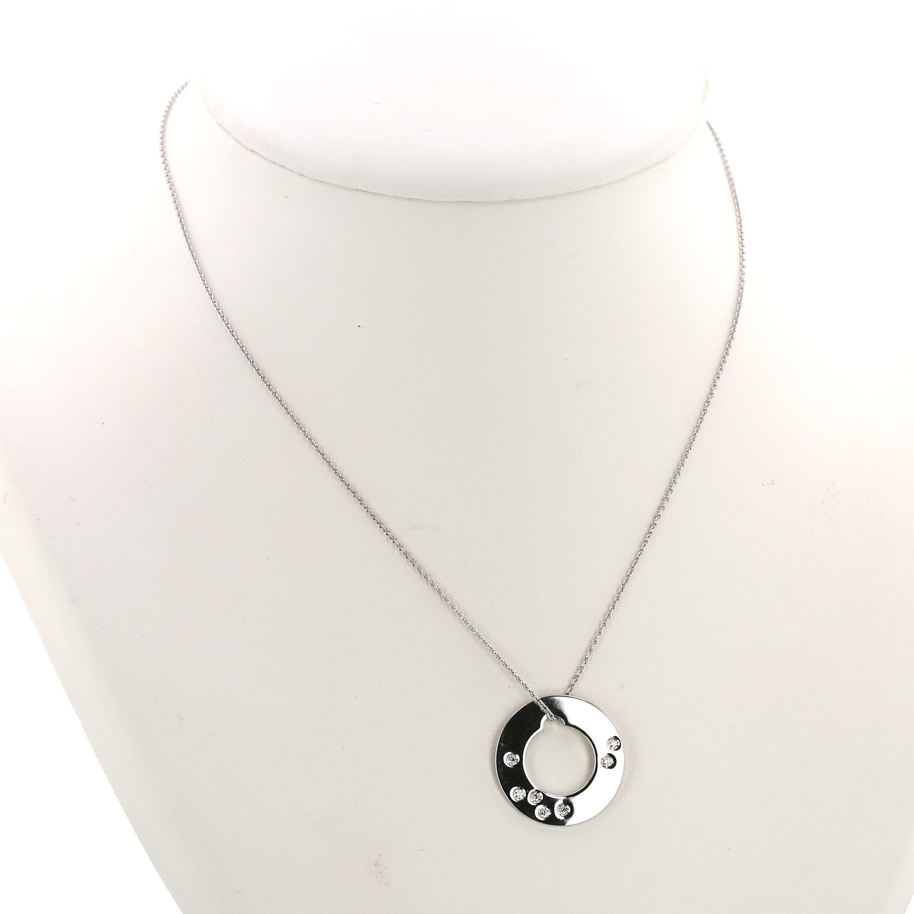 Collana Dinh Van Cible in oro bianco e diamanti