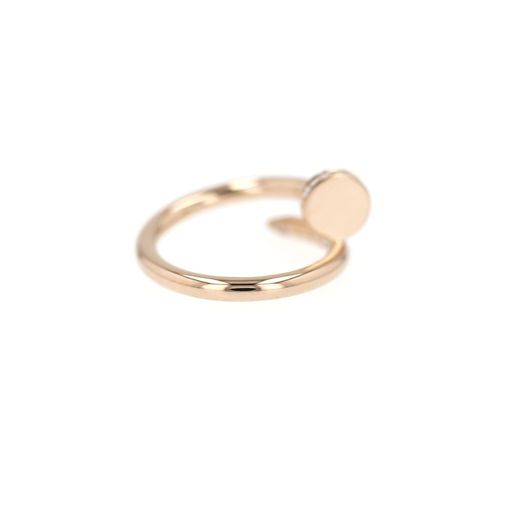Anello Cartier Juste un clou in oro rosa e diamanti