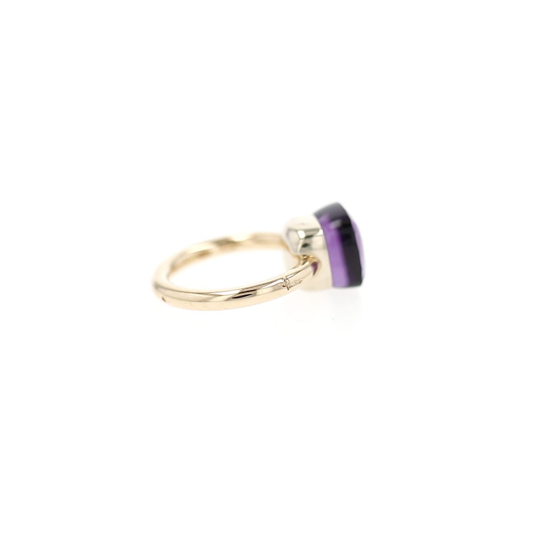 Pomellato Nudo Classic ring in pink gold and amethyst