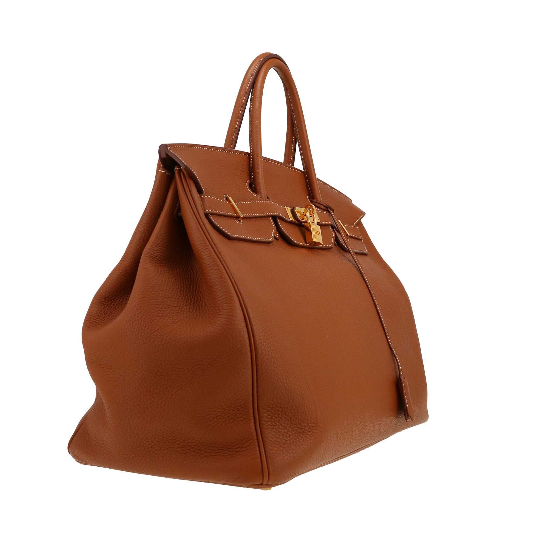 Hermès  Birkin 40 cm handbag  in gold togo leather