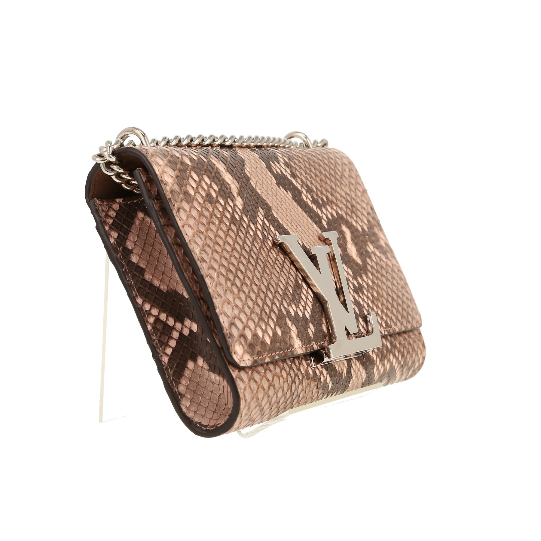 Louis Vuitton  Louise shoulder bag  in beige and pink python