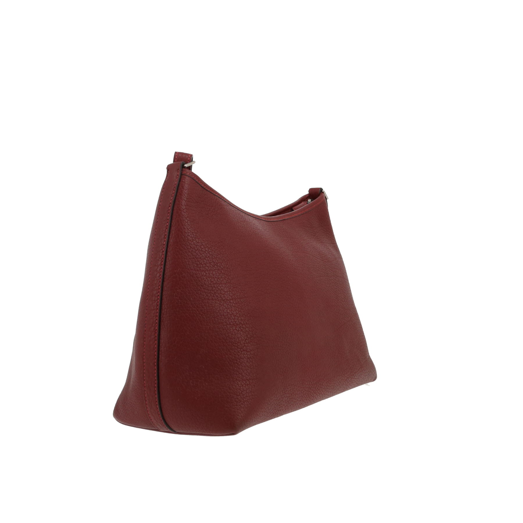 Bolso de mano Hermès  Berlingot en cuero Fjord rojo H