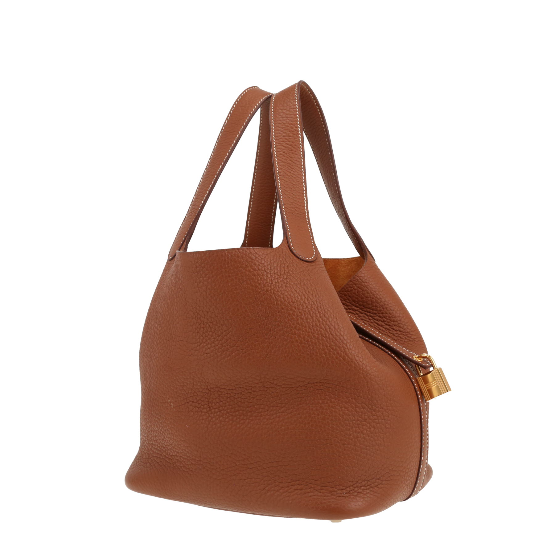 Hermès  Picotin 22 cm handbag  in gold togo leather