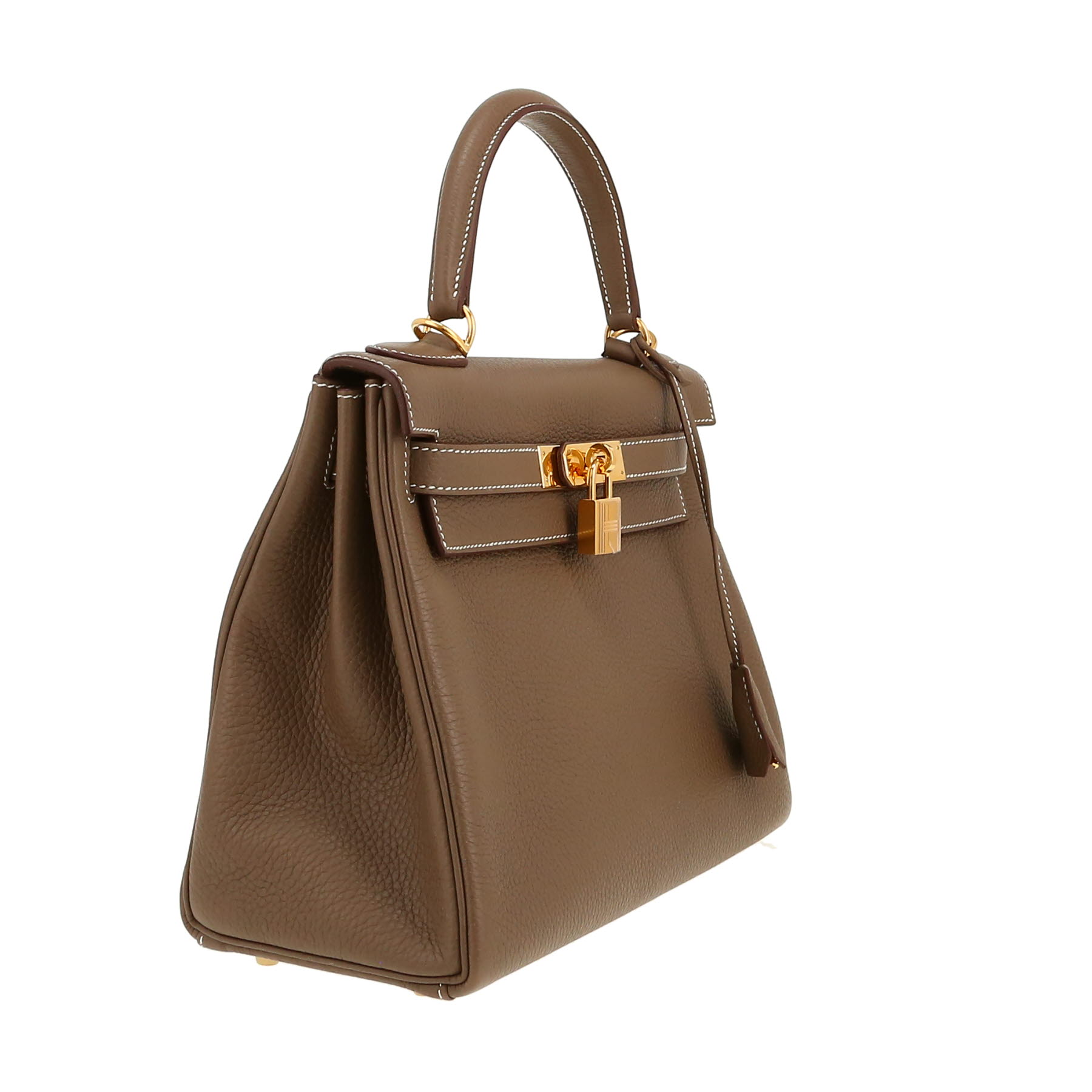 Hermès  Kelly 28 cm handbag  in etoupe togo leather