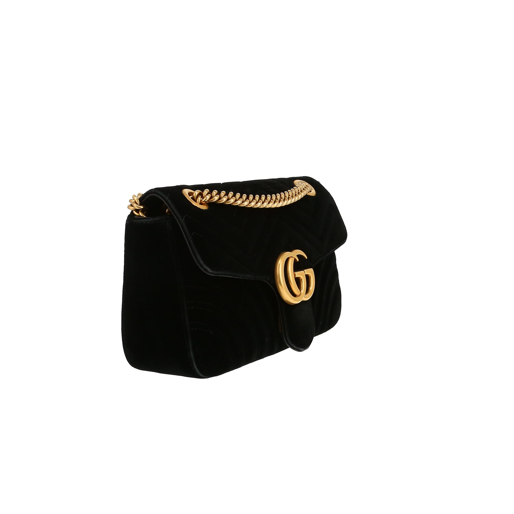 Gucci  GG Marmont handbag  in black velvet
