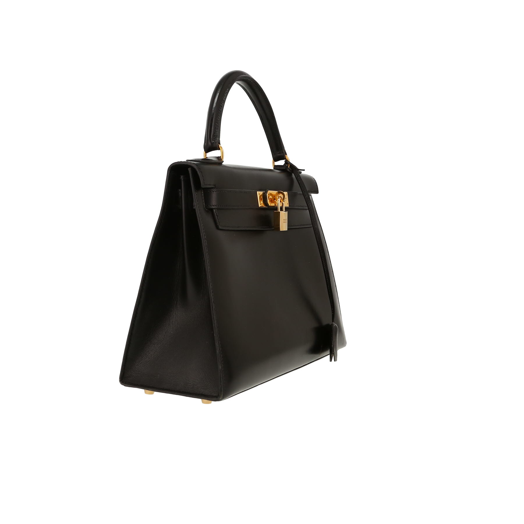 Hermès  Kelly 28 cm handbag  in black box leather