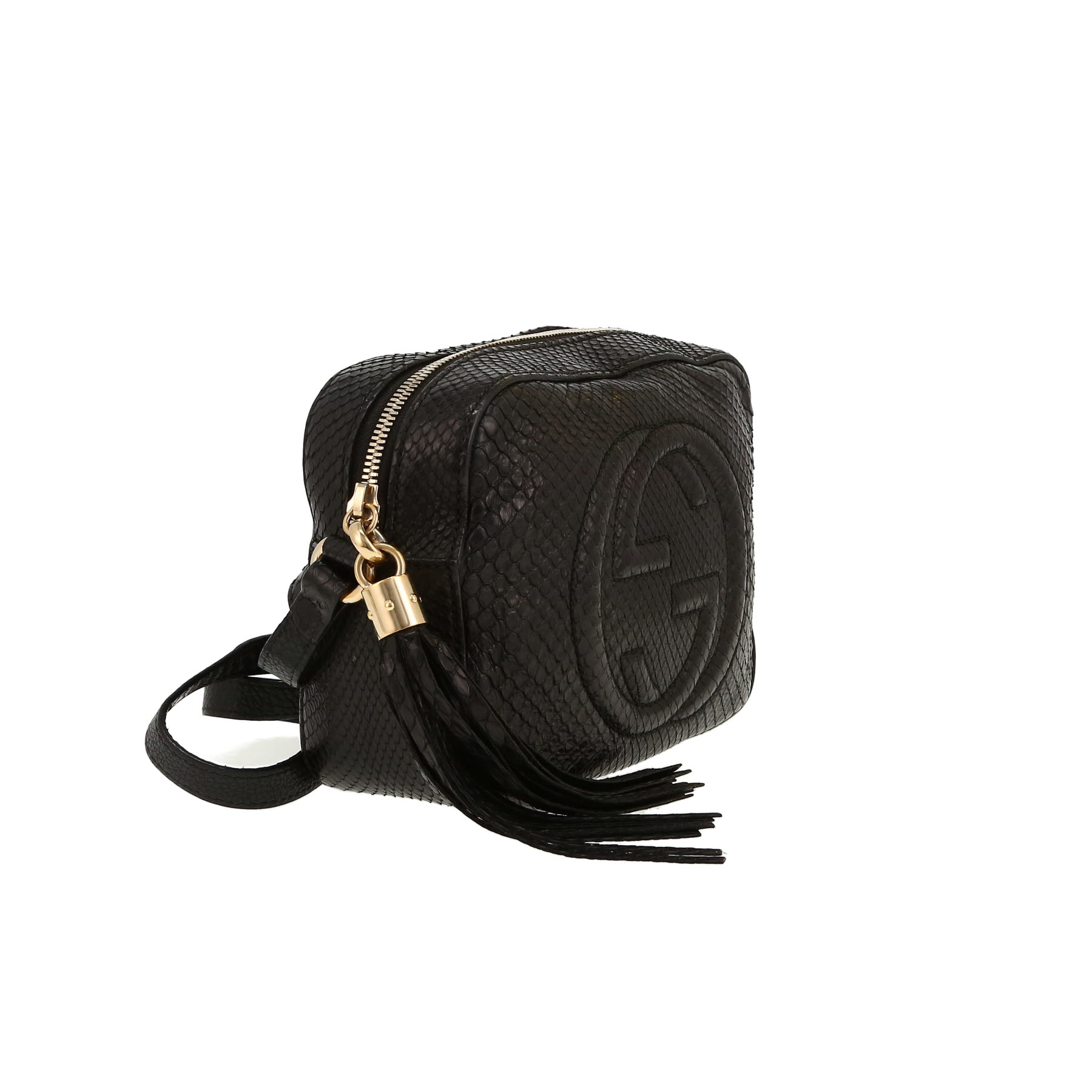 Gucci  Soho Disco shoulder bag  in black python