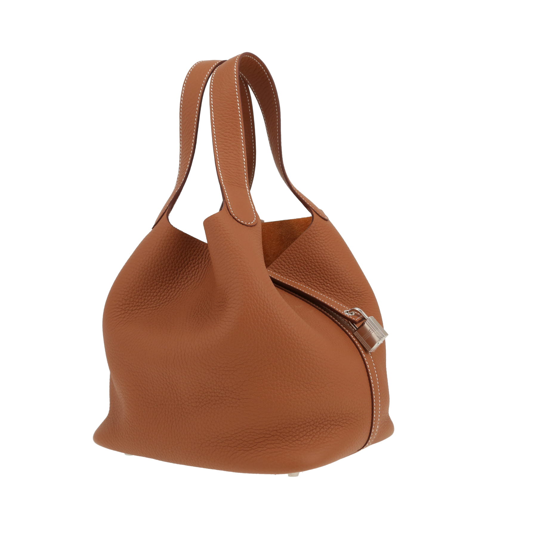 Hermès  Picotin 22 cm handbag  in gold leather taurillon clémence