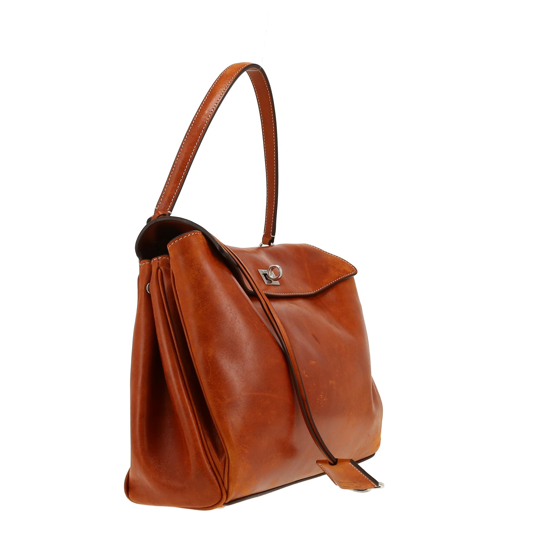 Sac à main Balenciaga  Rodeo en cuir marron