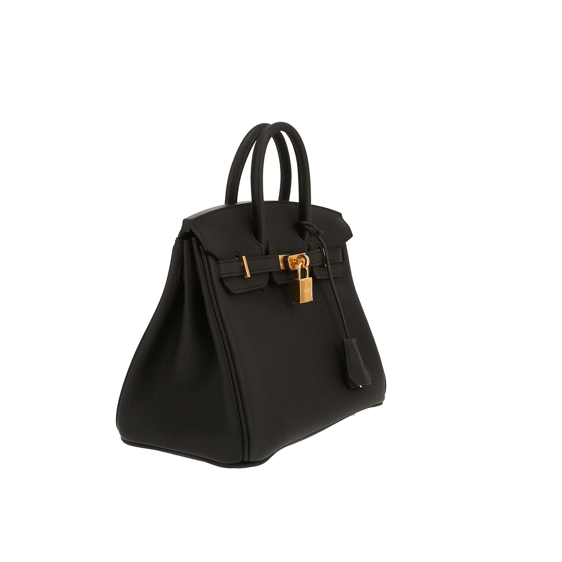 Hermès  Birkin 25 cm handbag  in black togo leather