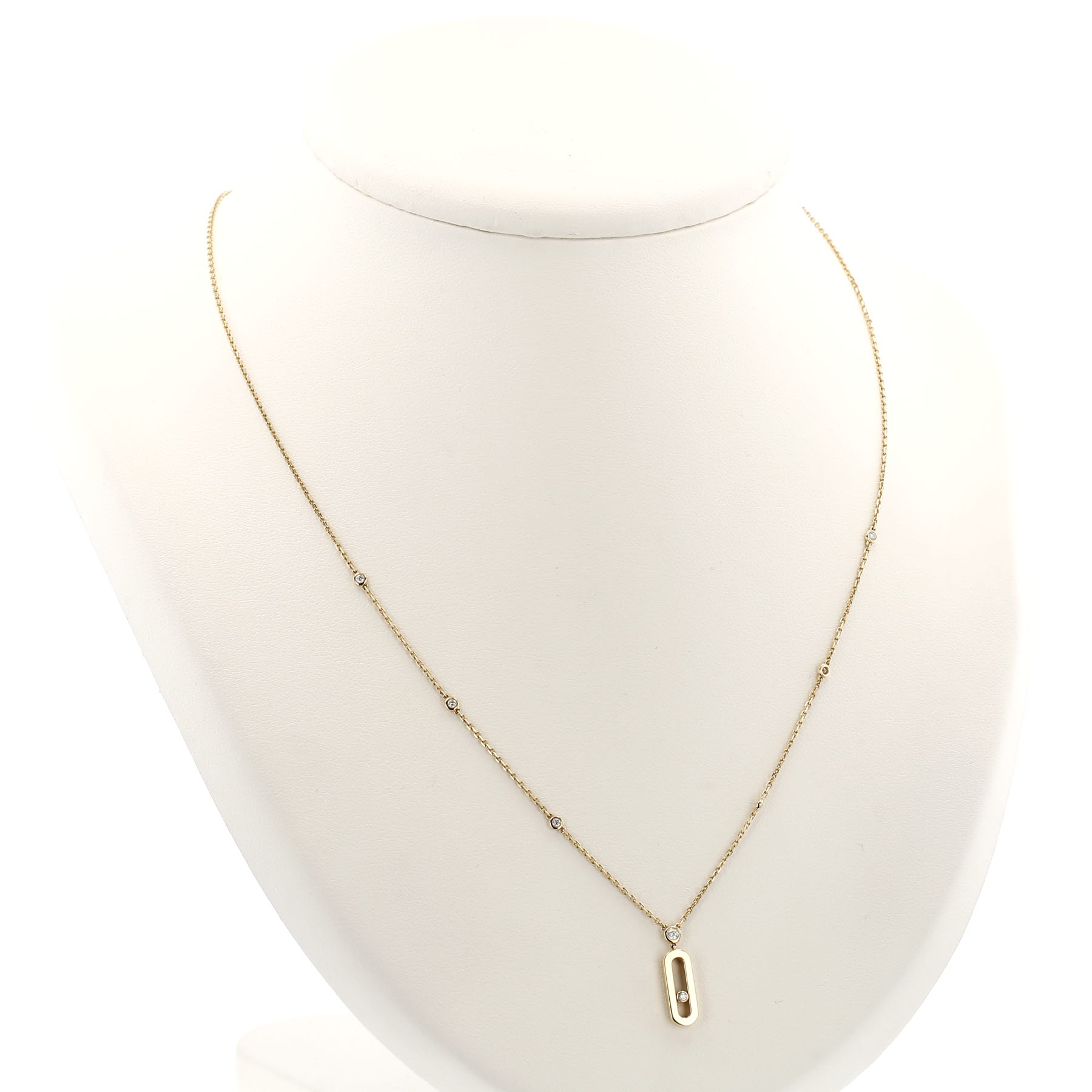 Collier Messika Move Uno en or jaune et diamants Collier Messika Move Uno en or jaune et diamants