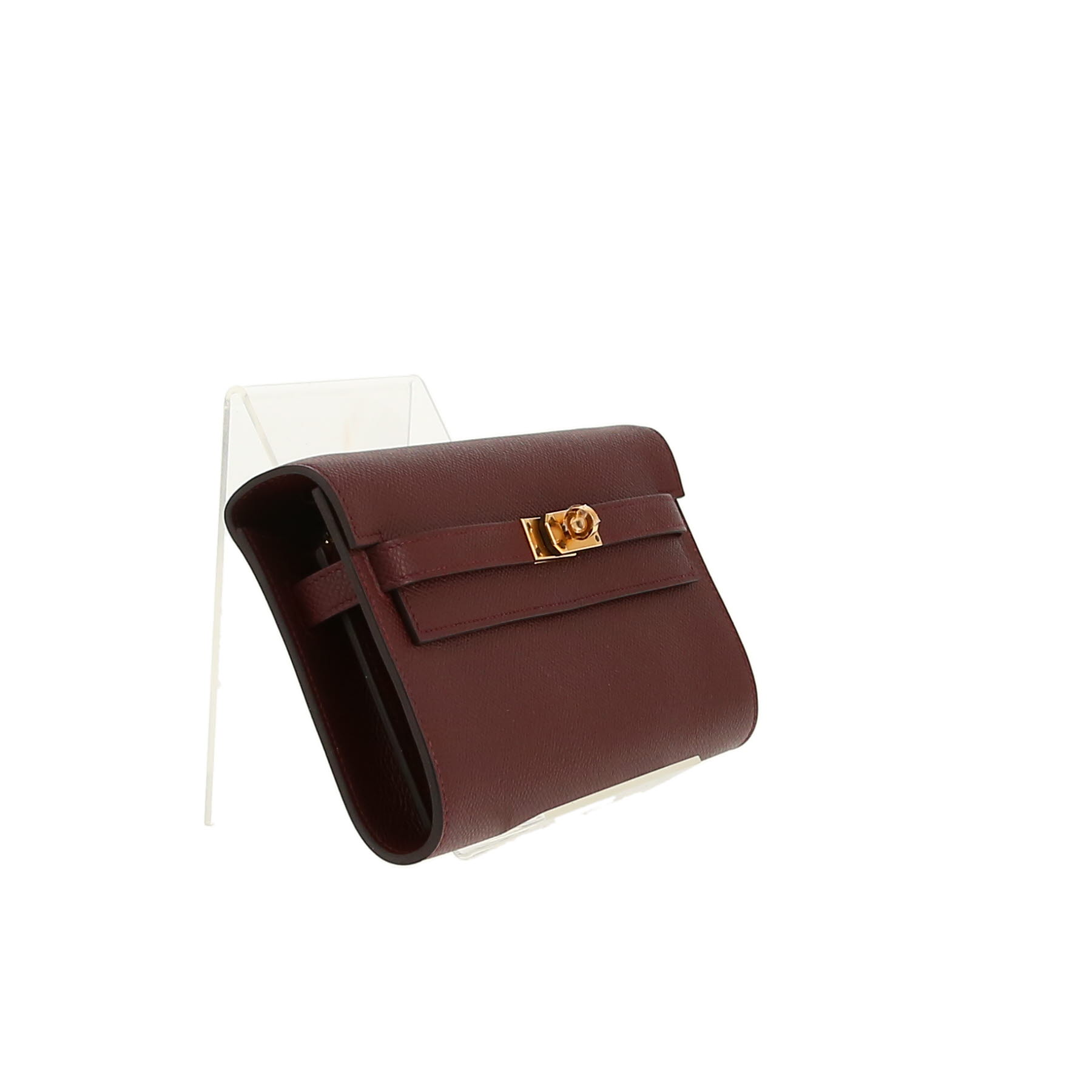 Hermès  Kelly To Go shoulder bag  in burgundy epsom leather