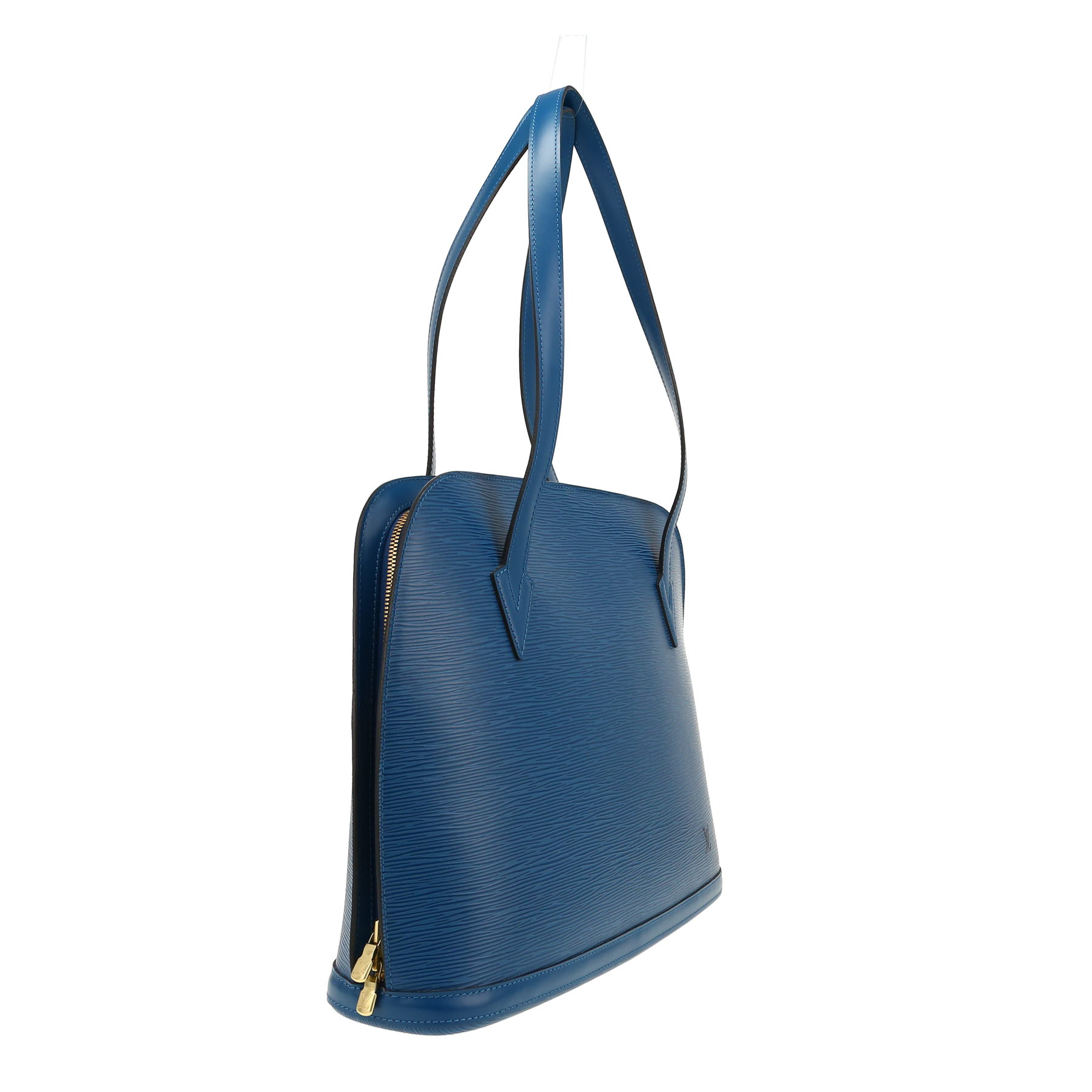 Louis Vuitton  Lussac handbag  in blue epi leather