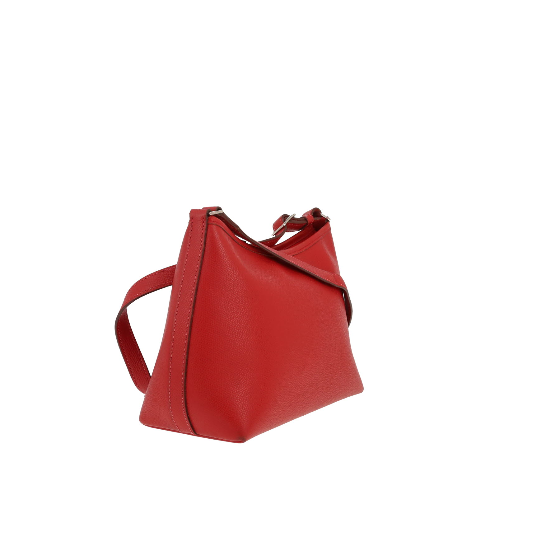 Bolso bandolera Hermès  Berlingot en cuero epsom rojo