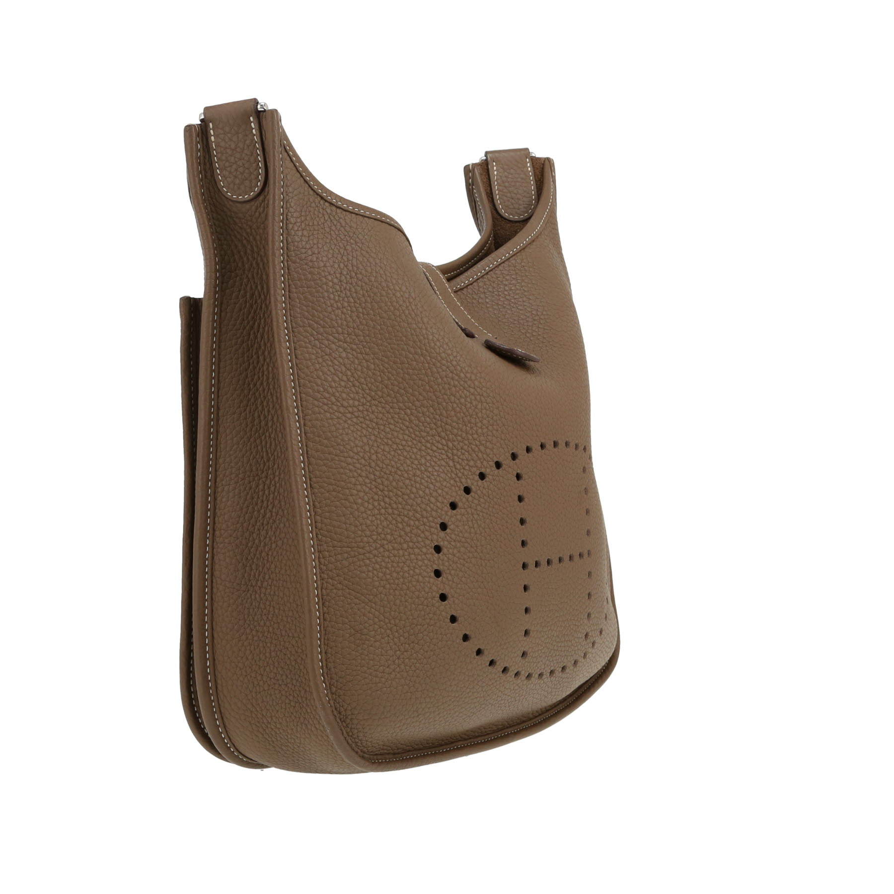 Hermès  Evelyne III shoulder bag  in etoupe togo leather