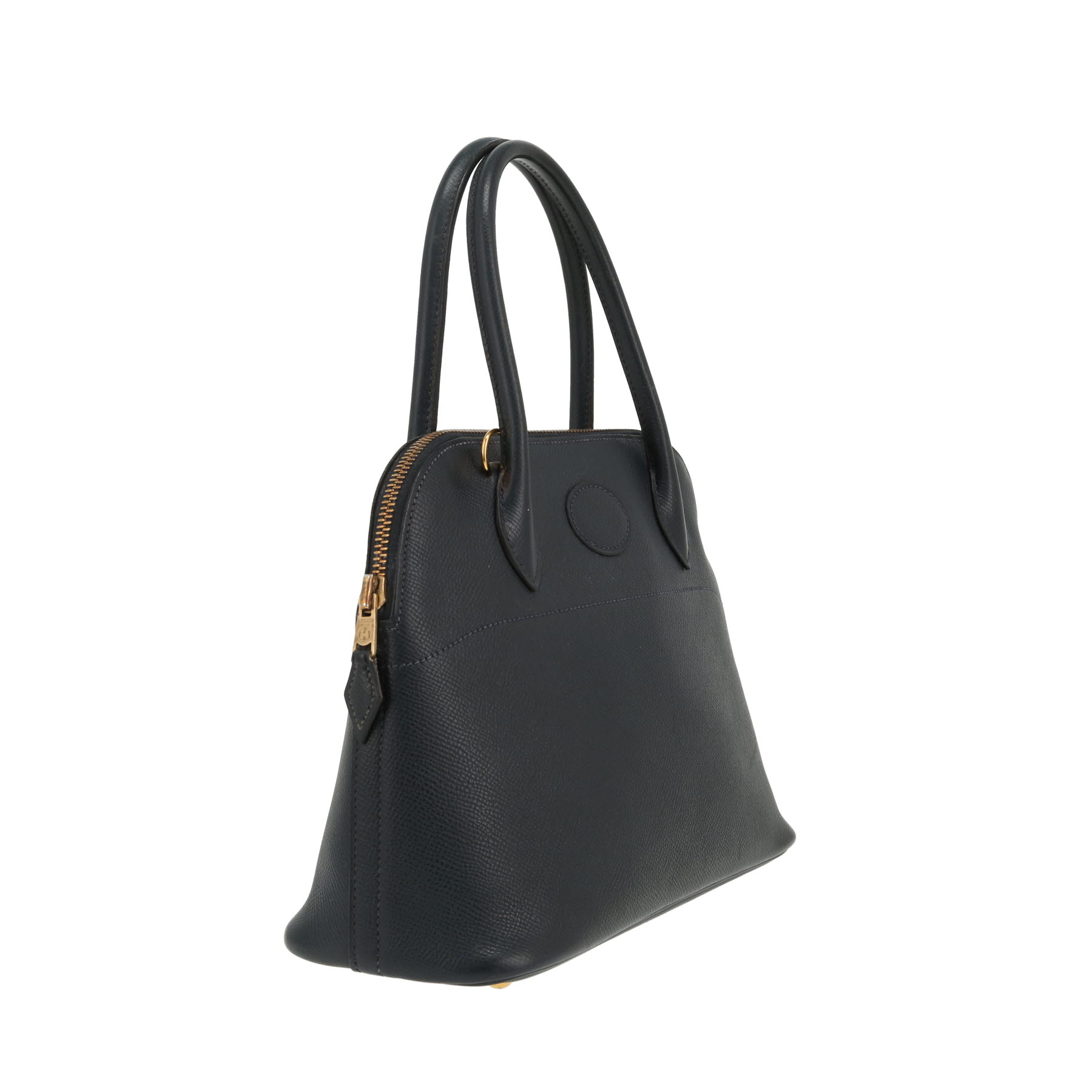 Hermès  Bolide 27 cm handbag  in indigo blue Courchevel leather