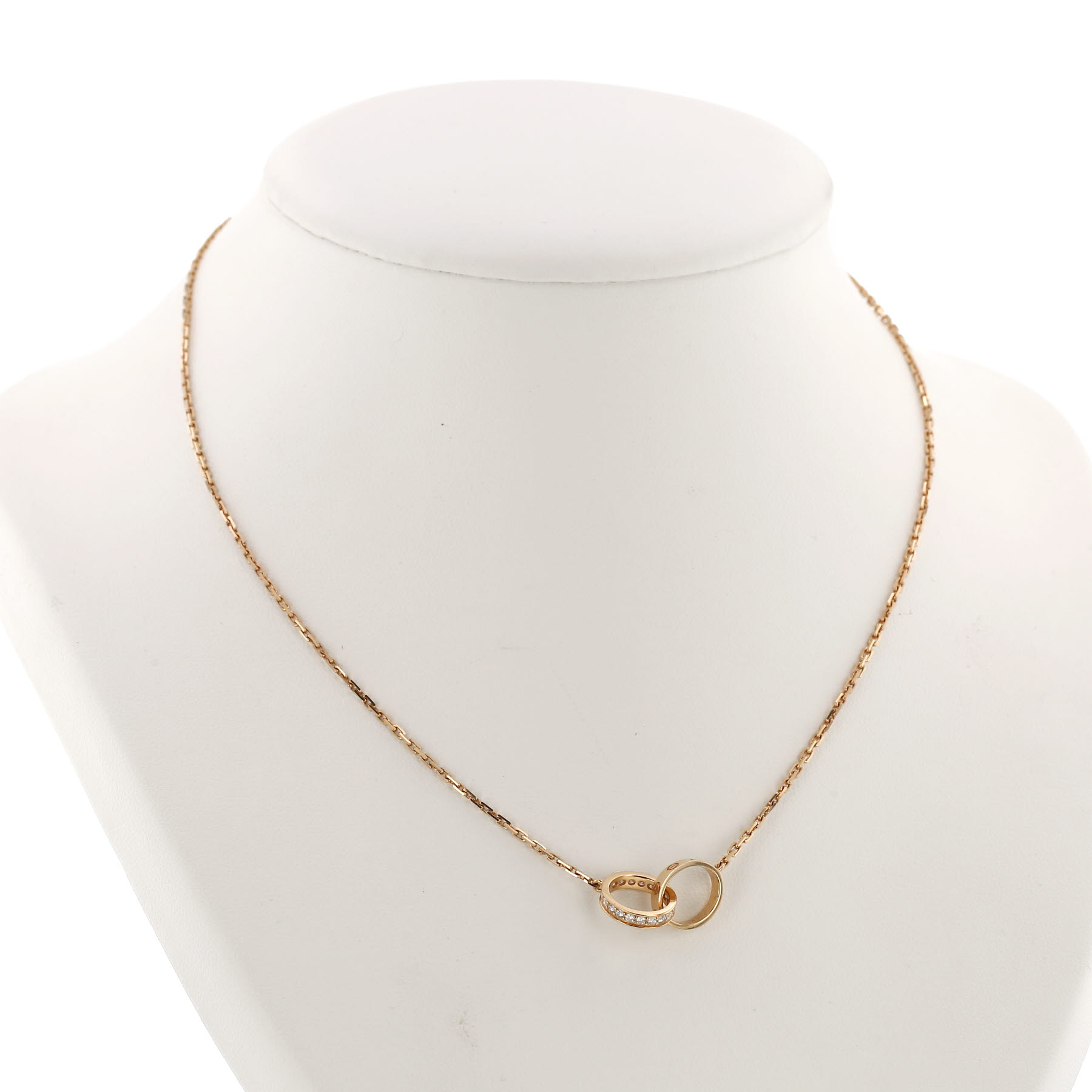 Collar Cartier Love de oro rosa y diamantes