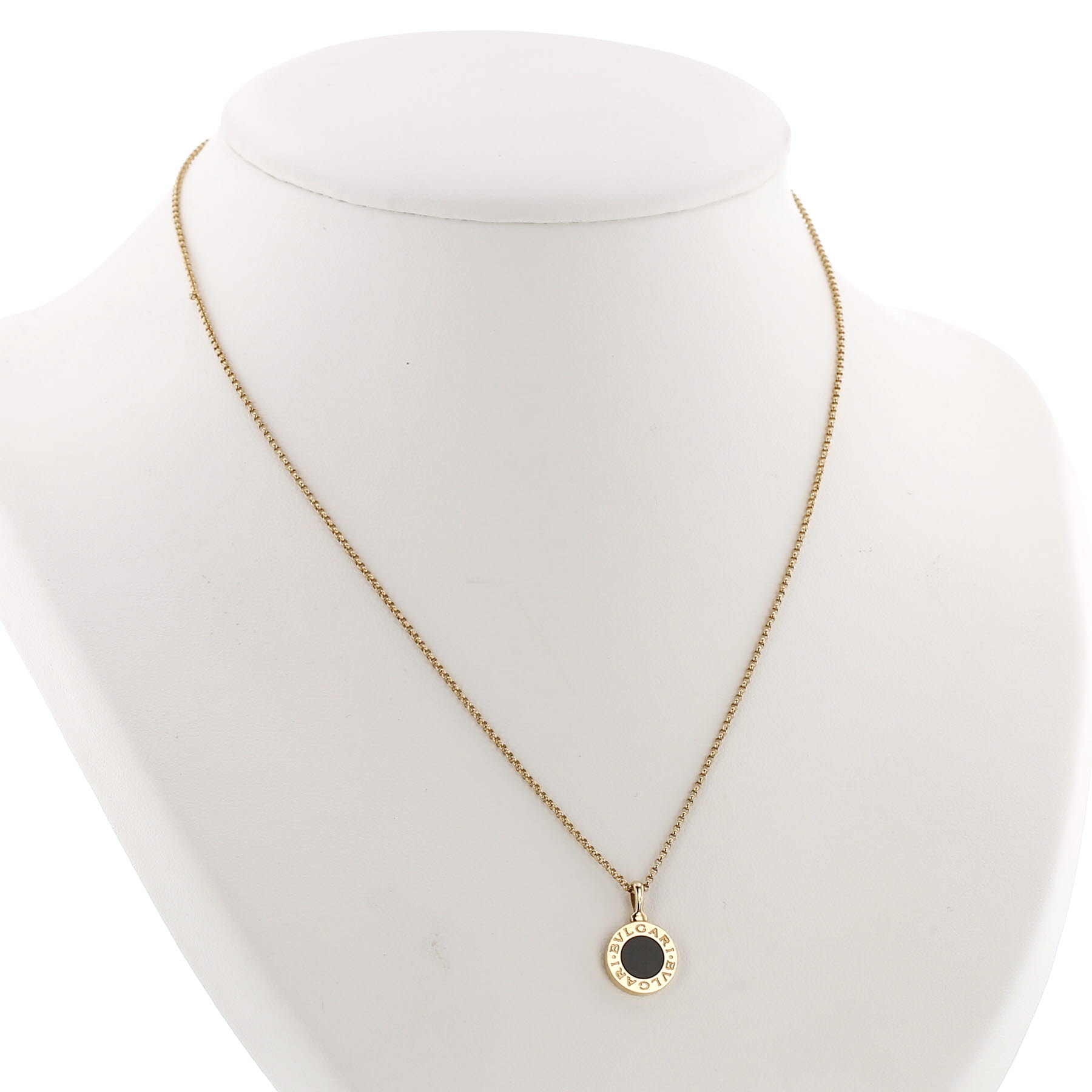 Pendentif Bulgari Bulgari Bulgari en or jaune et onyx