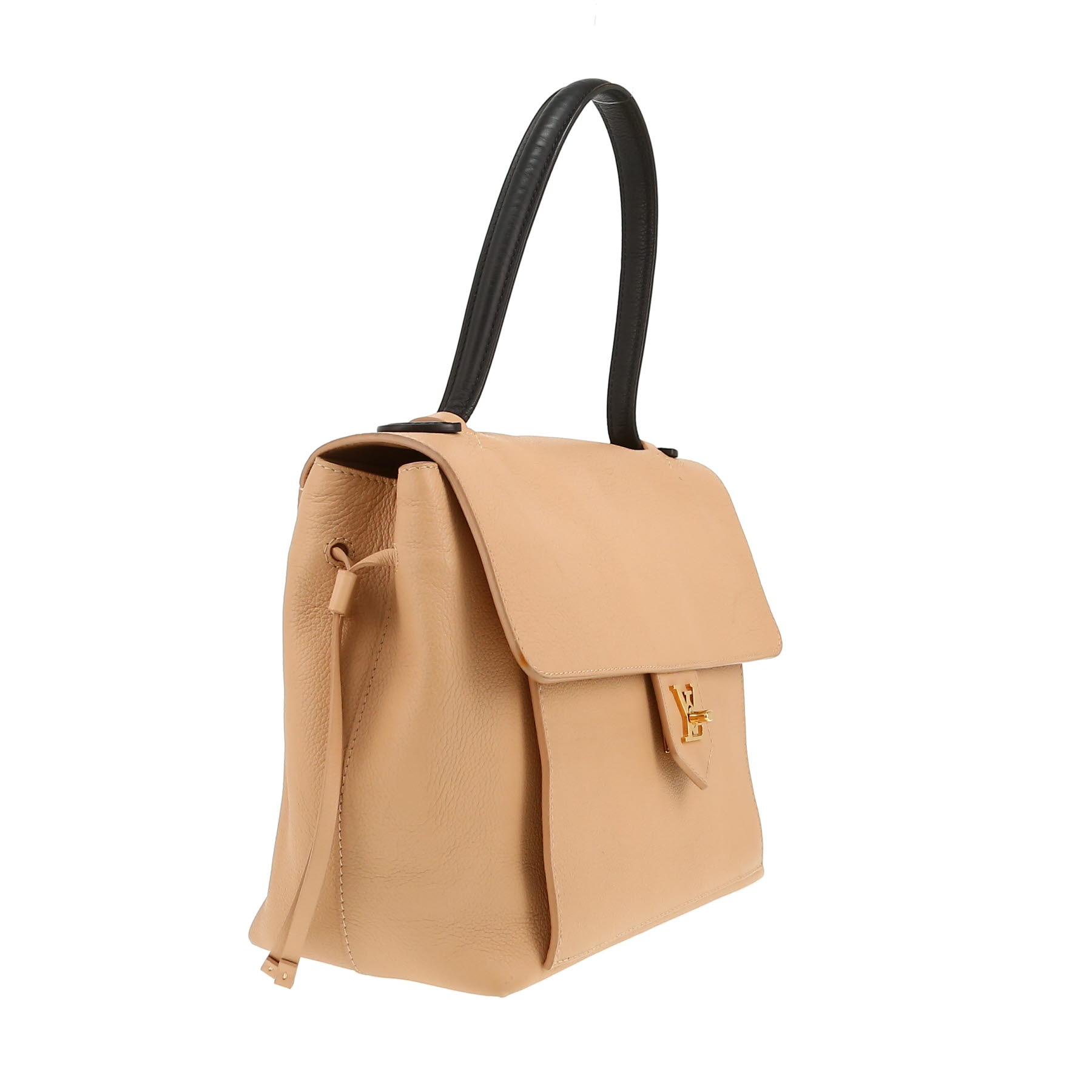 Louis Vuitton  Lockme handbag  in beige and black grained leather