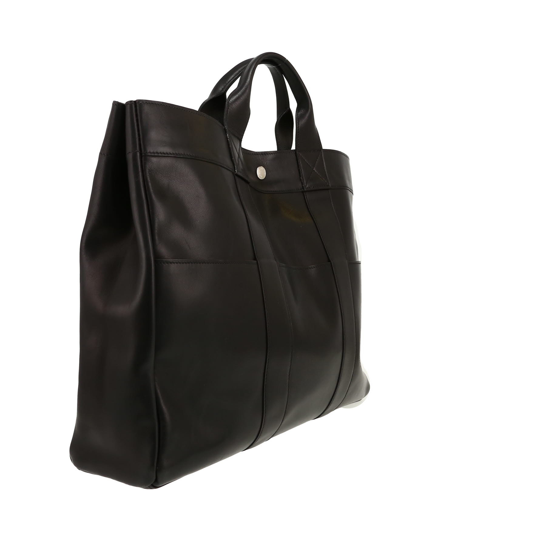 Hermès  Toto Bag - Shop Bag shopping bag  in black leather