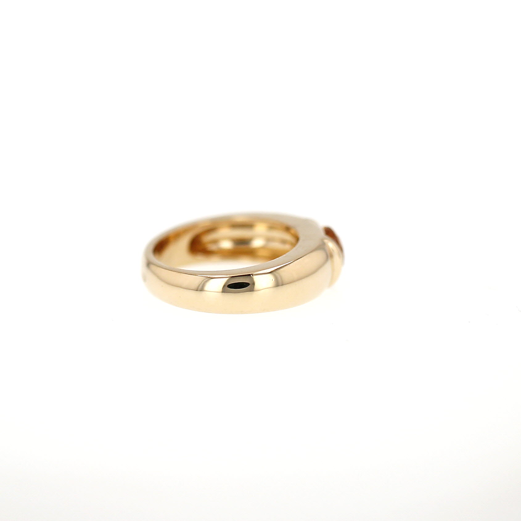 Anello Chaumet  in oro giallo e quarzo citrino